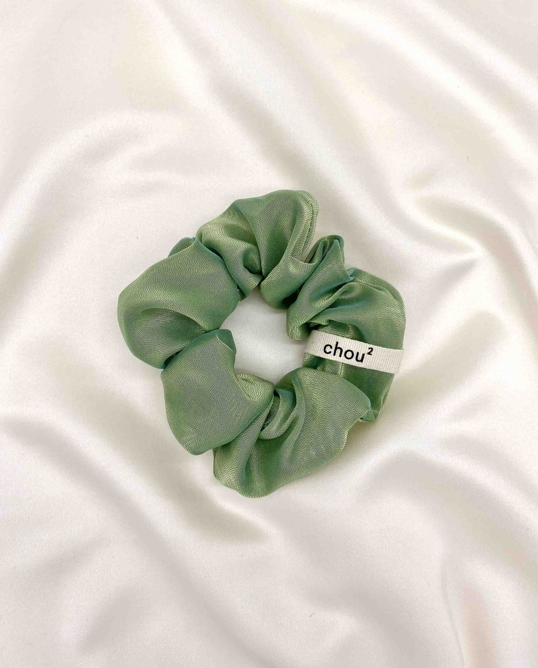 marché commun chou au carré chouchou vert irisé upcyclé fabriqué en France éthique responsable