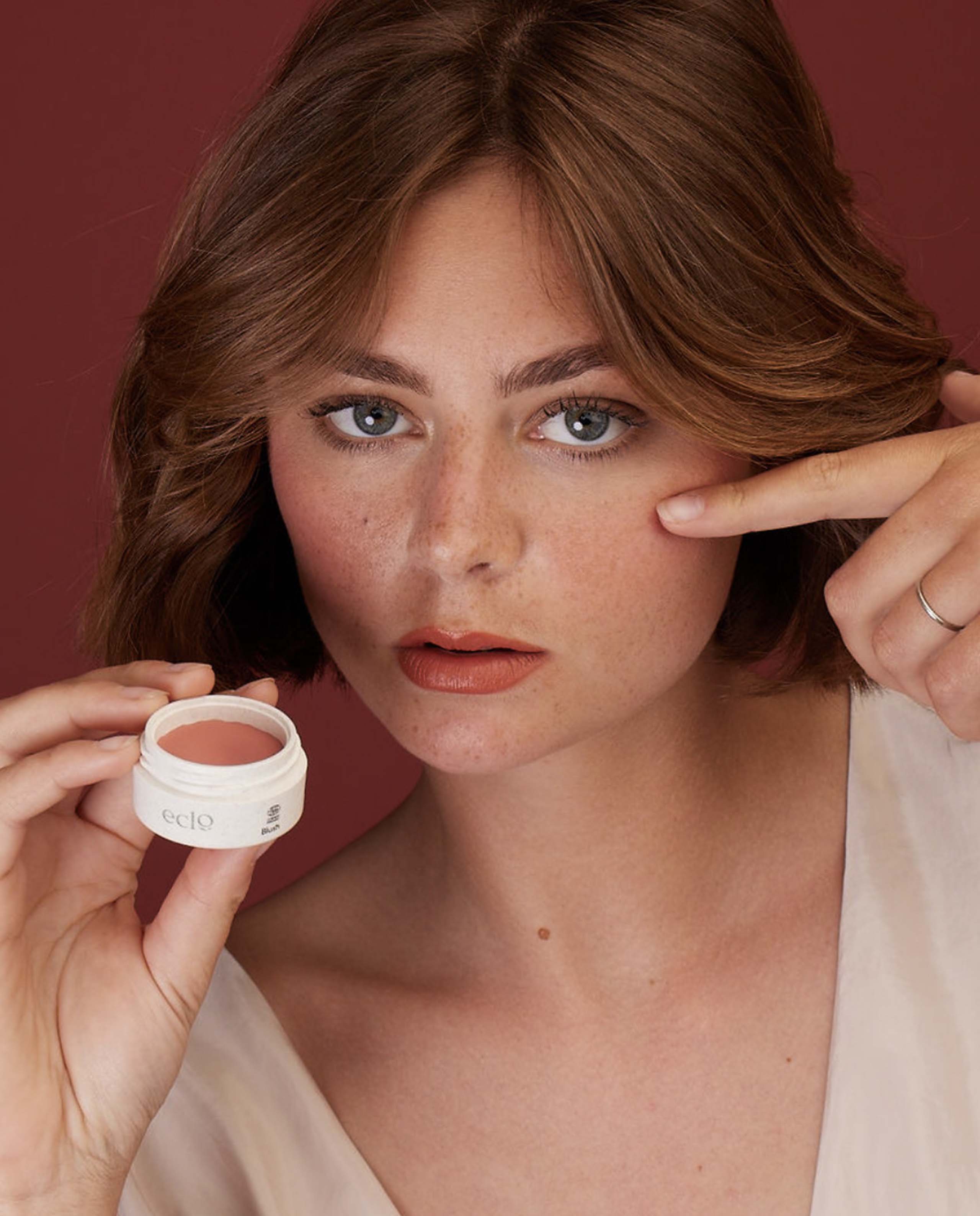 marché commun eclo beauté maquillage blush naturel rose Aurore