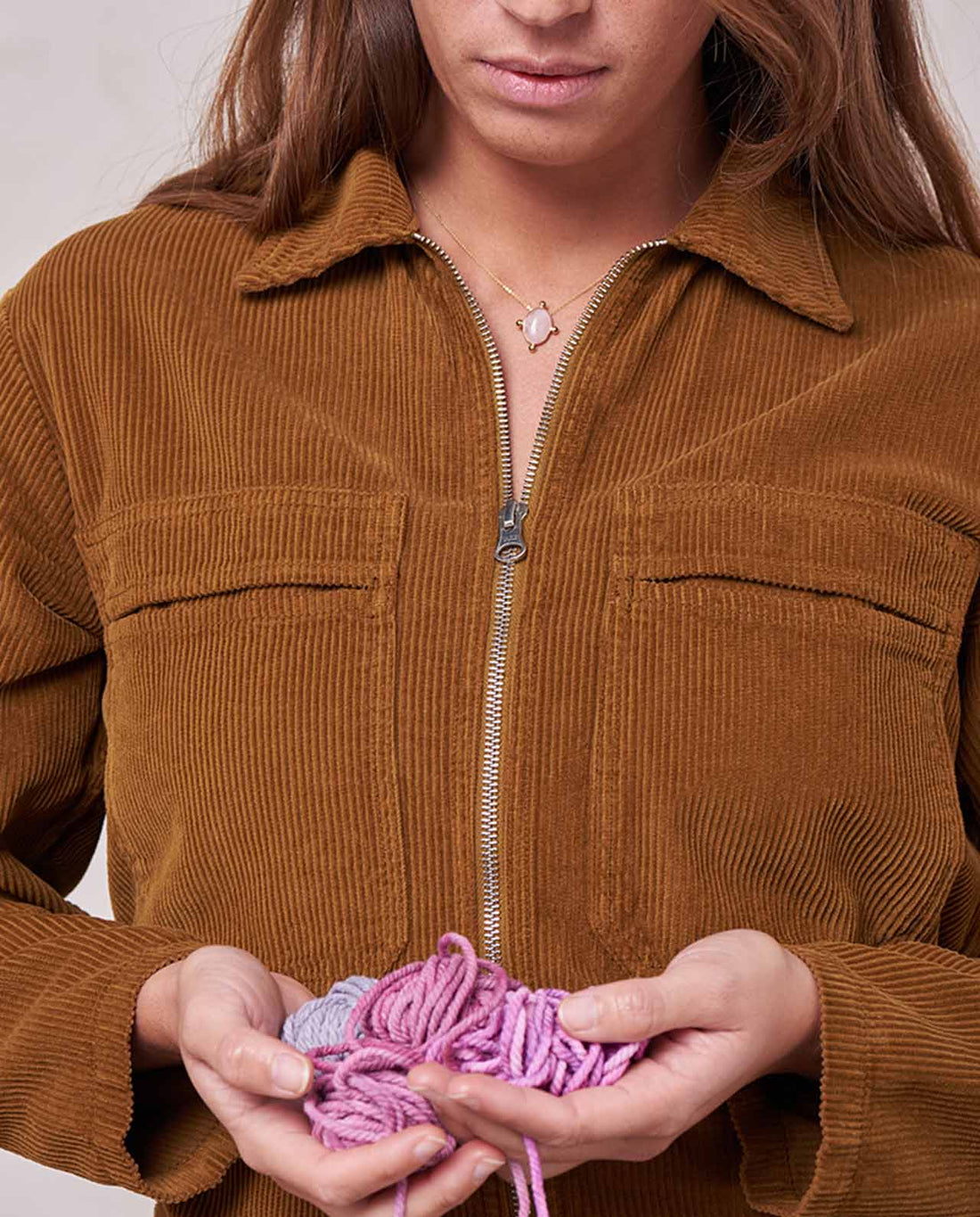 marché commun graine combinaison femme manches longues velours côtelé biologique camel