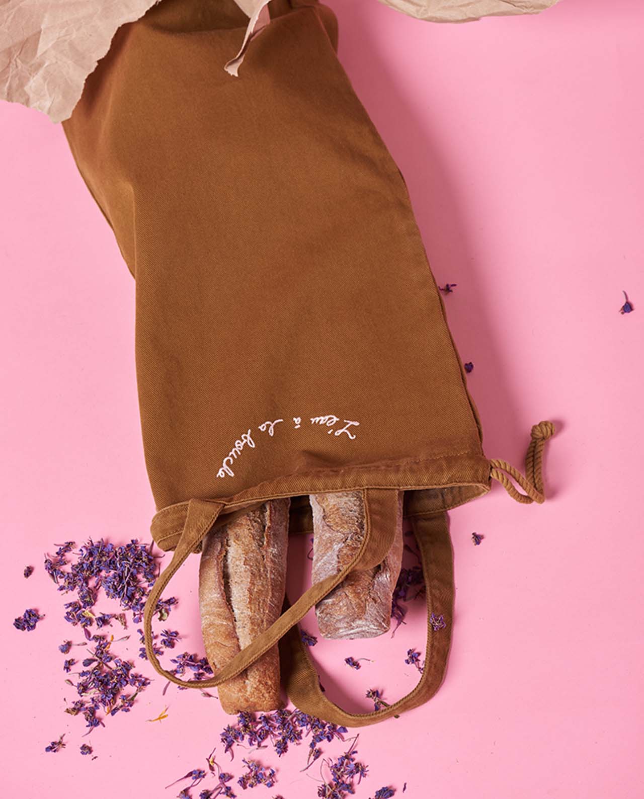 marché commun graine clothing sac à pain camel coton biologique