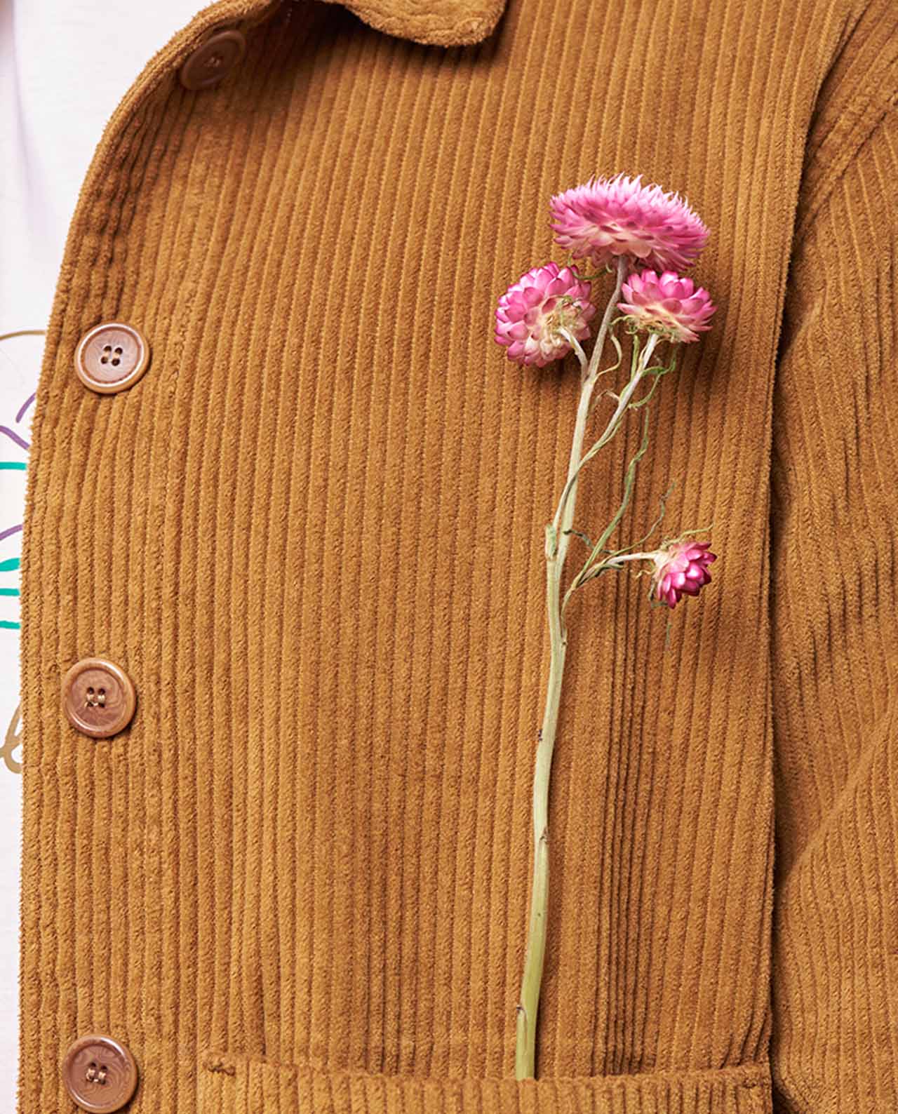 marché commun graine veste de travail velours côtelé biologique camel