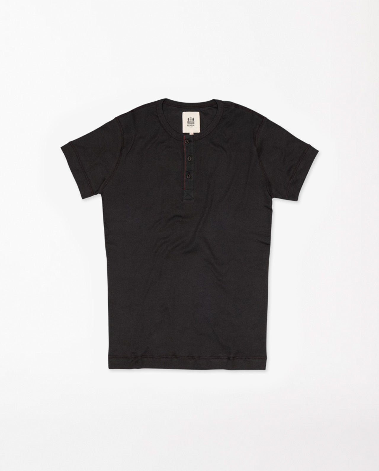T-Shirt Henley Homme 100% coton BIO Éthique Anthracite Hemen Biarritz – Marché  Commun