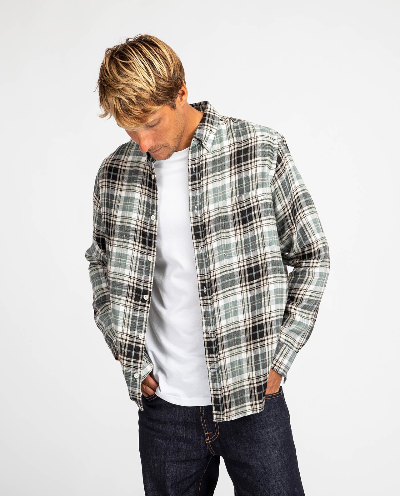 marché commun histon project chemise en lin à carreaux homme éco-responsable éthique vêtement