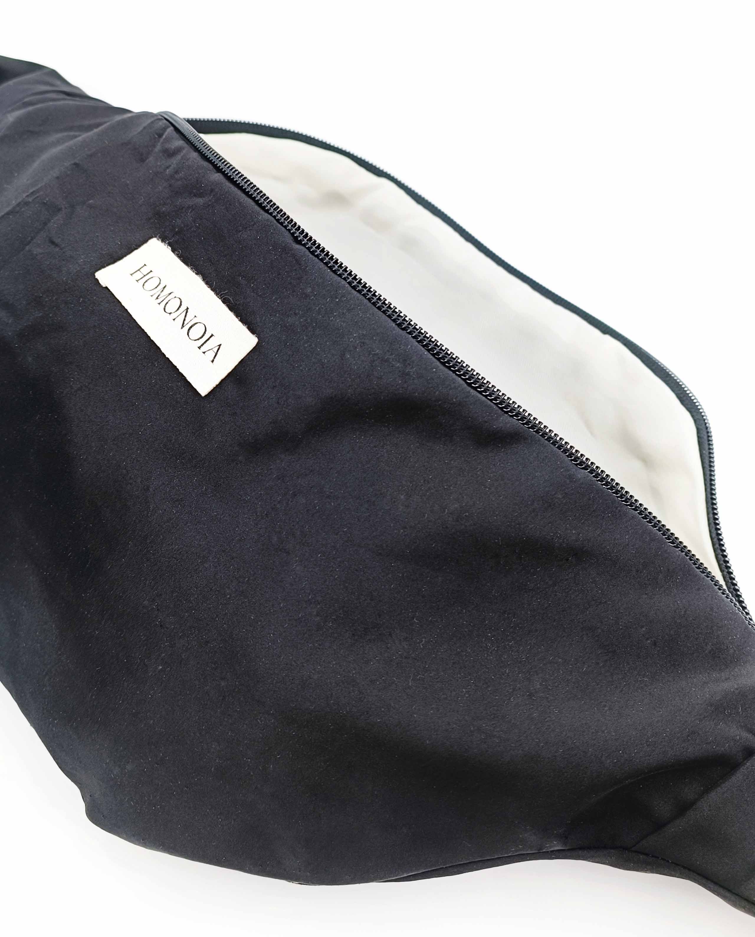 marché commun banane sac accessoire nylon noir upcyclé XL