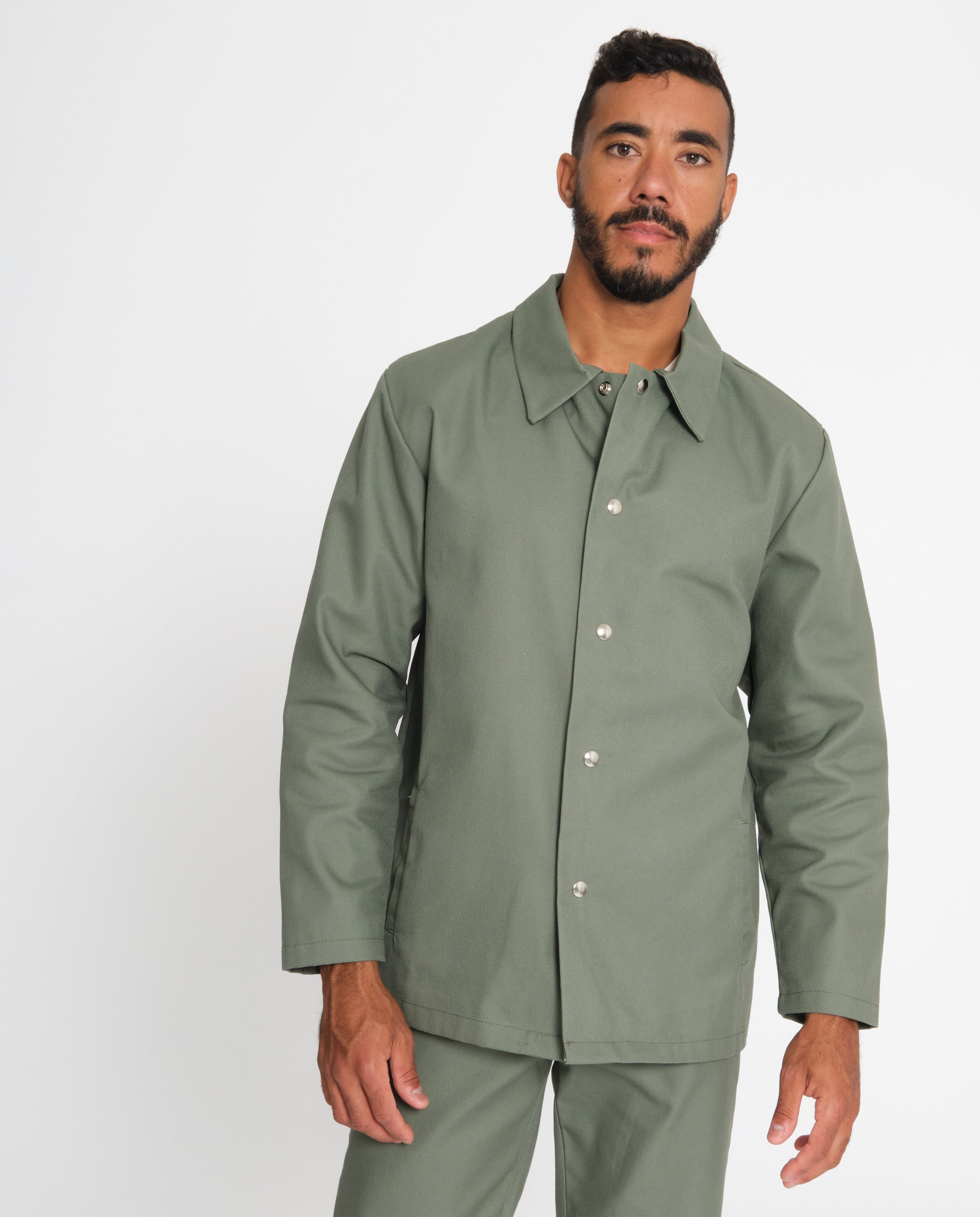 marché commun homonoia veste homme éco-responsable upcyclée kaki