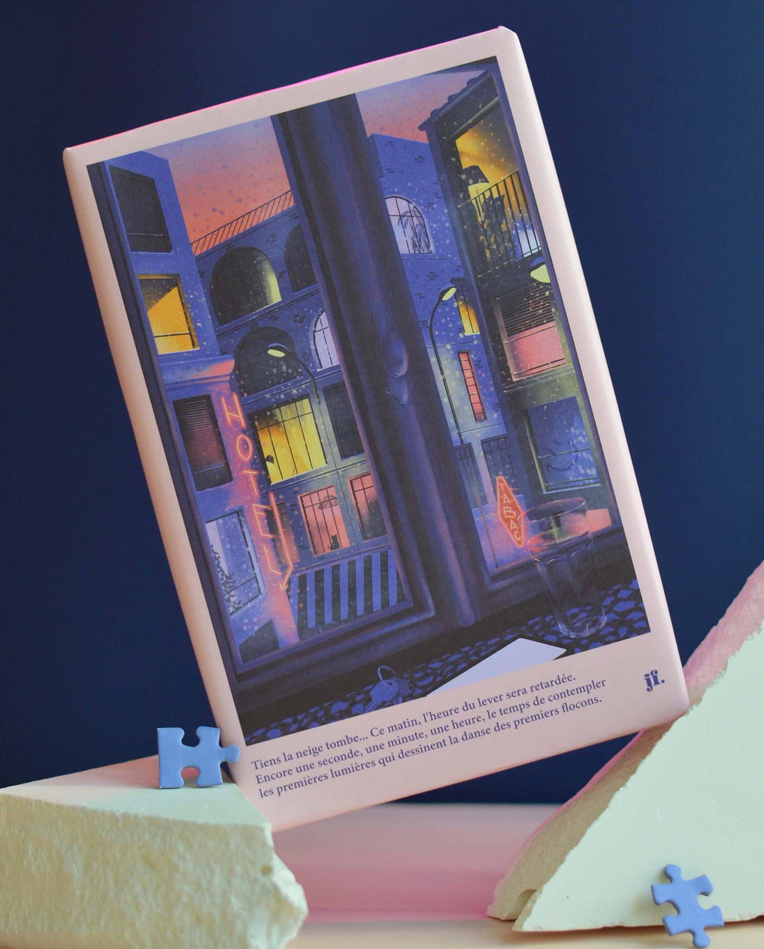 marché commun jour ferié puzzle éco-conçu recyclé fabriqué en France 500 pièces la neige qui tombe