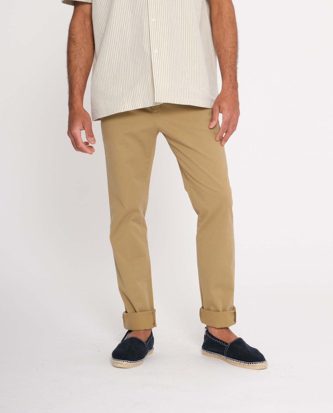 marché commun loreak mendian homme pantalon chino coton biologique beige