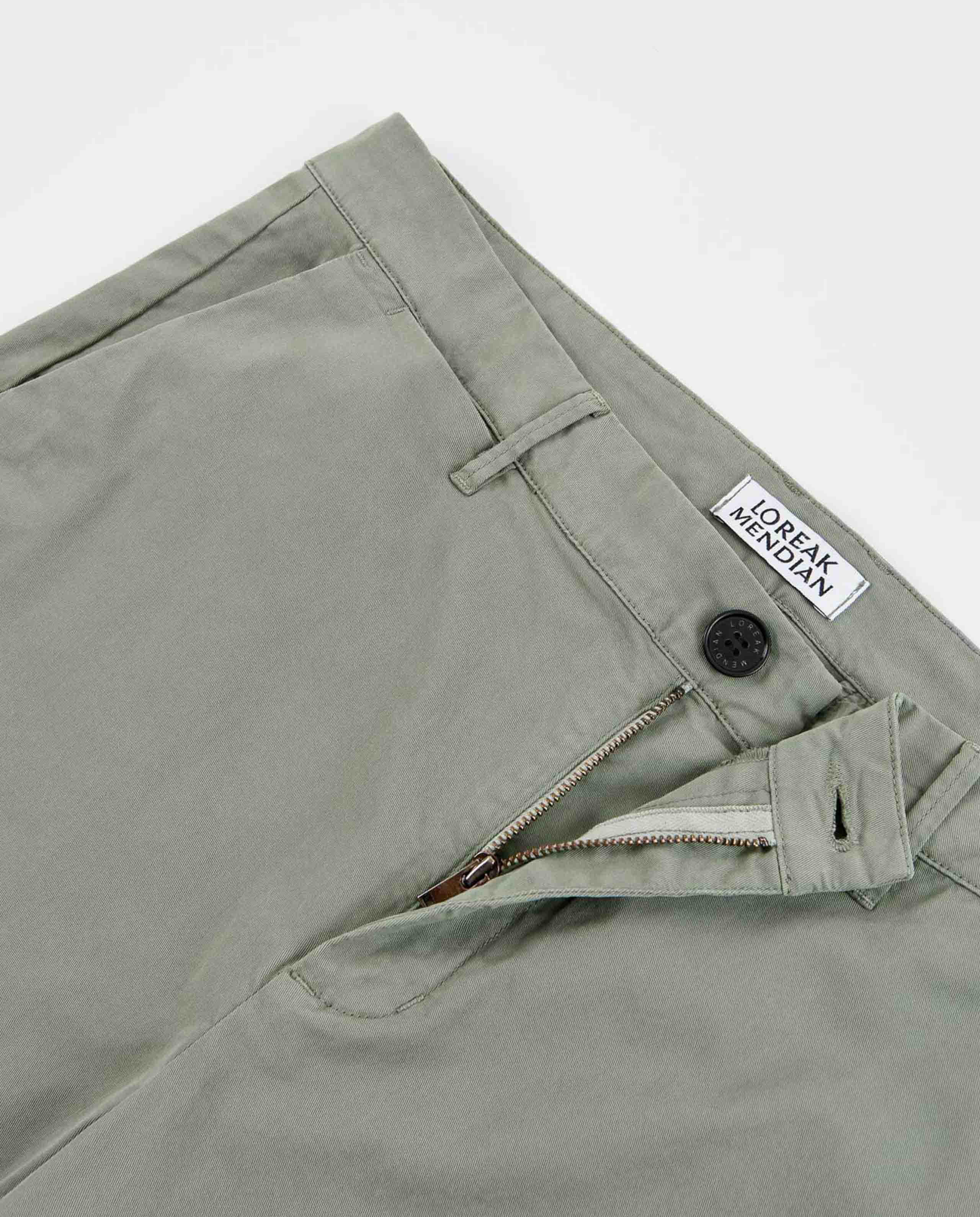 marché commun loreak mendian homme pantalon chino coton biologique kaki
