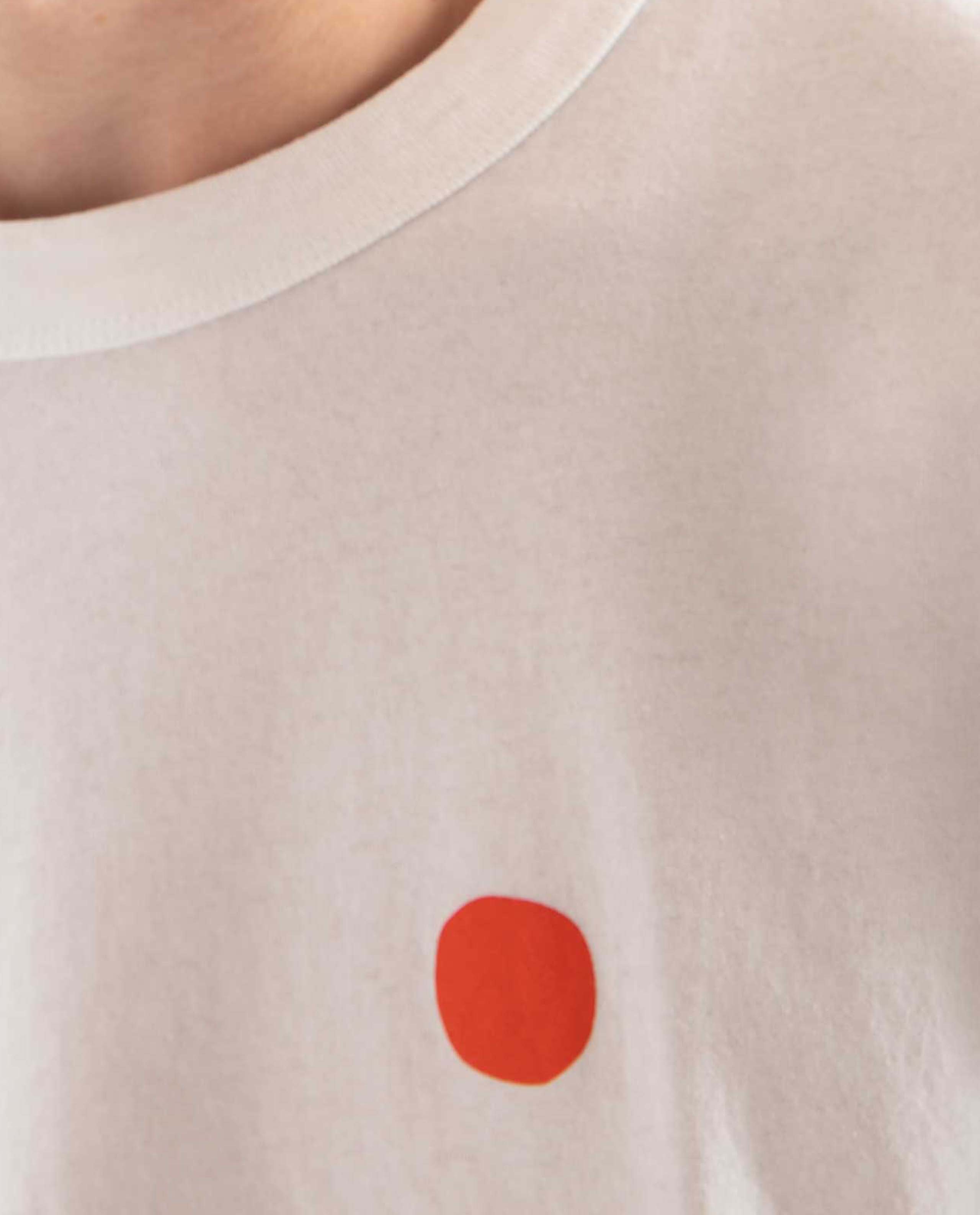 marché commun loreak mendian homme t-shirt coton biologique dot blanc