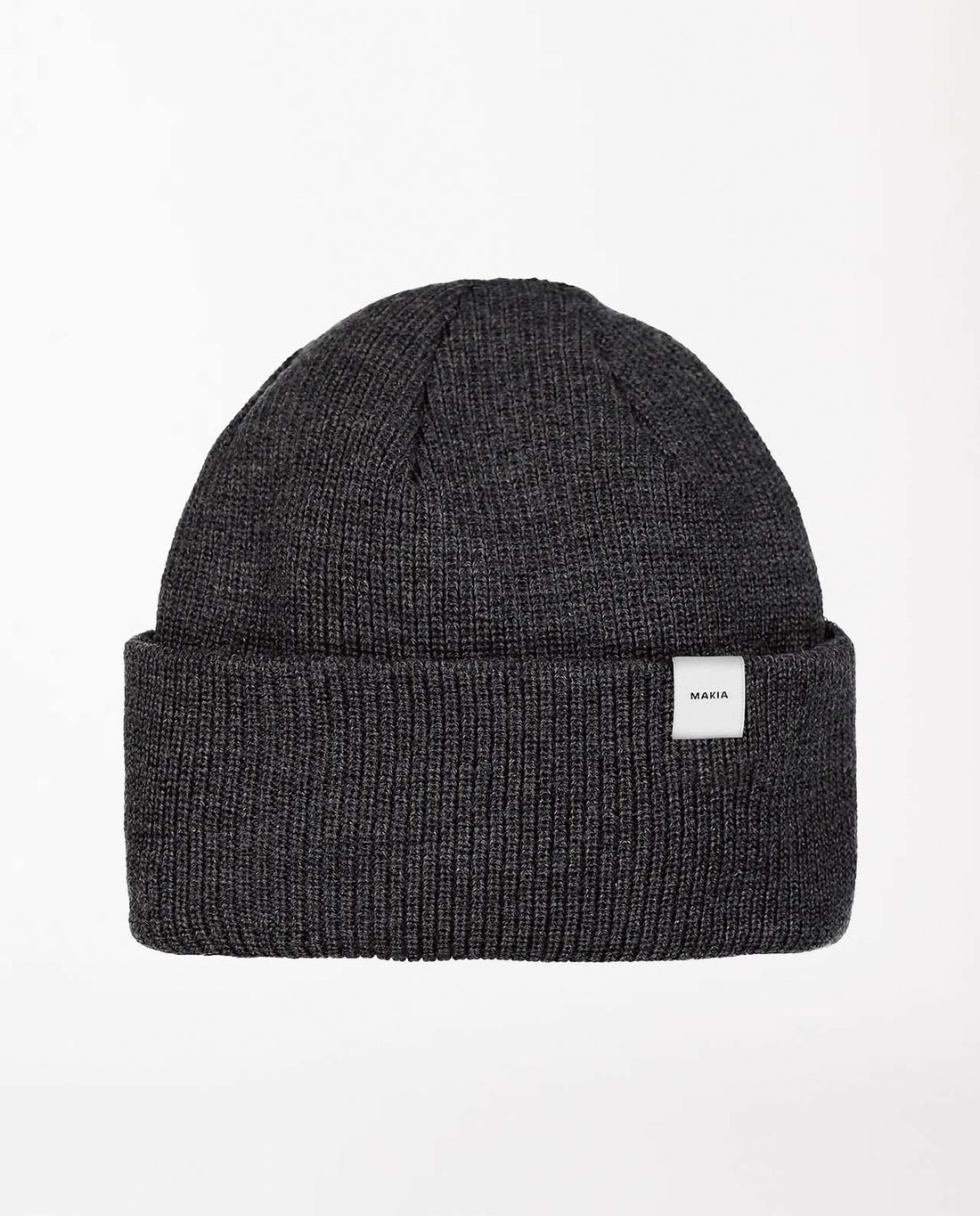marché commun makia clothing bonnet laine mérinos côtelé éthique gris anthracite