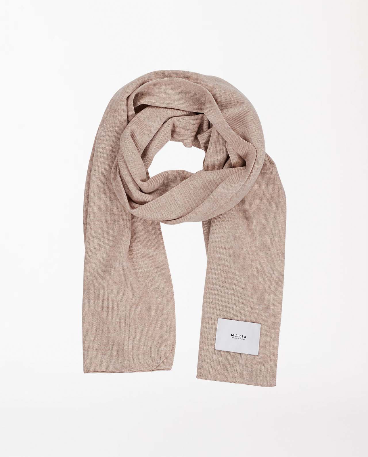 marché commun makia clothing écharpe laine mérinos extrafine éthique beige