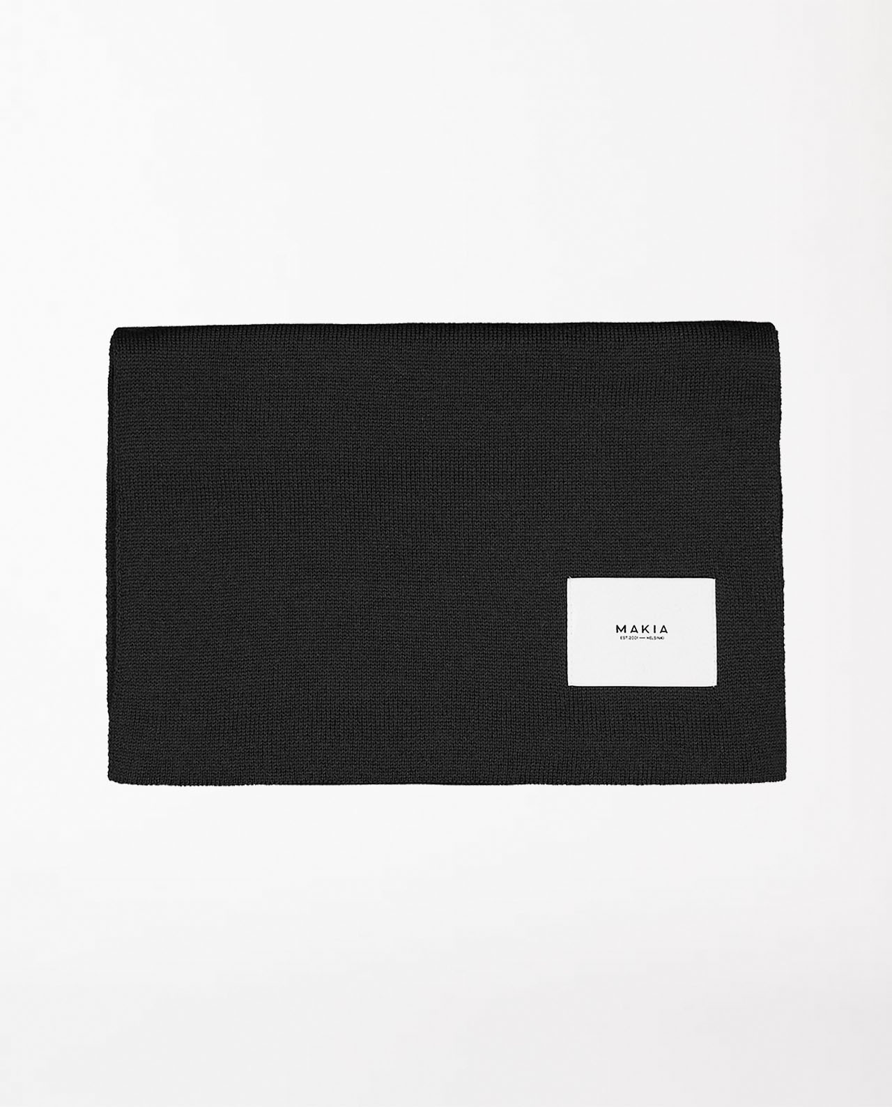 marché commun makia clothing écharpe laine mérinos extrafine éthique noire