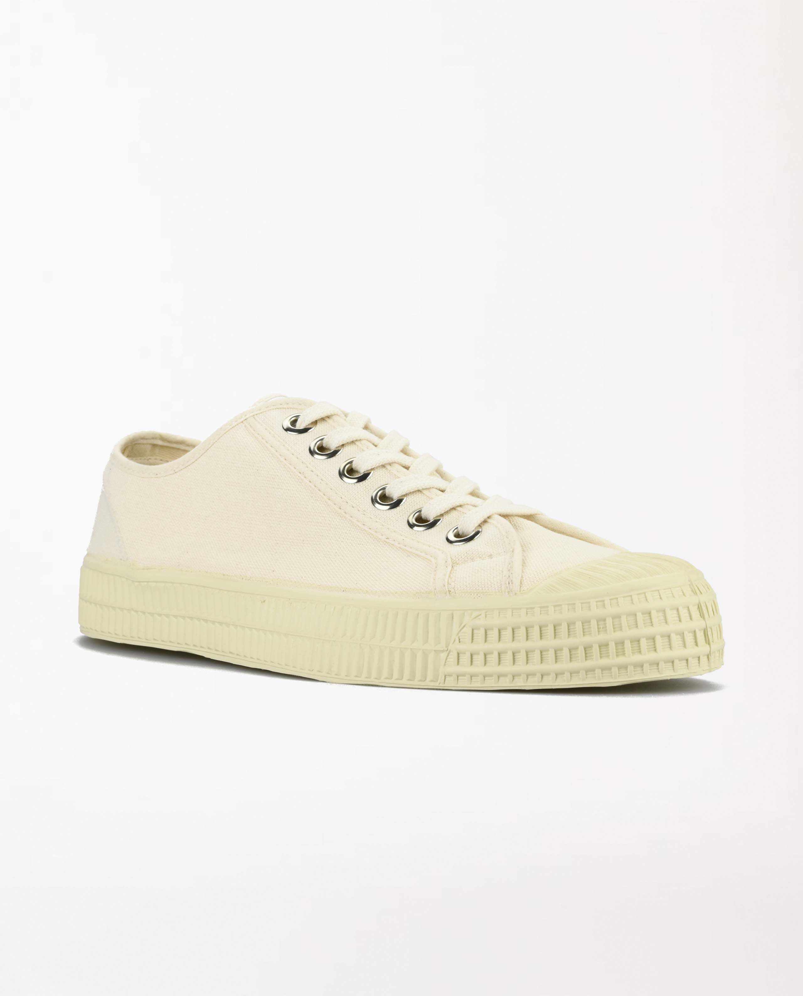 marché commun novesta chaussures baskets toile coton biologique caoutchouc naturel beige mono