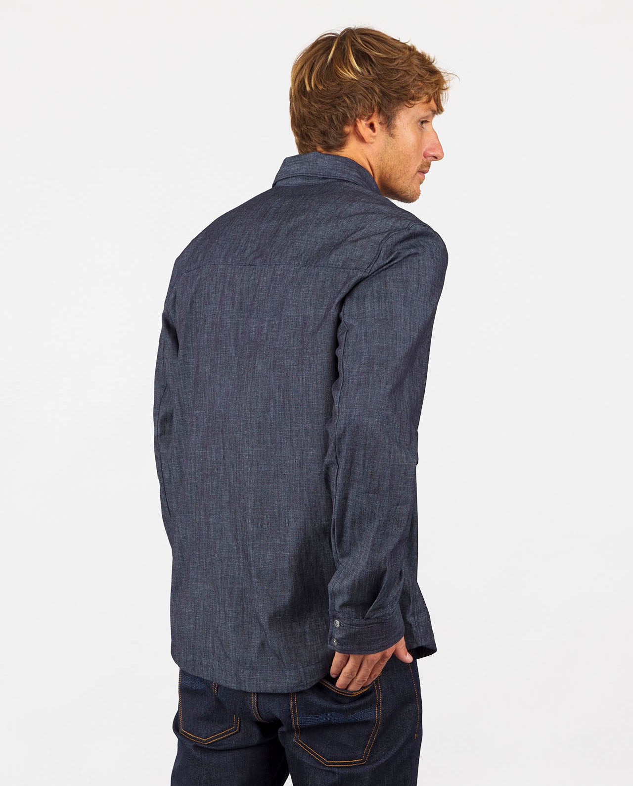 marché commun noyoco chemise homme chambray coton biologique fabriquée en Europe