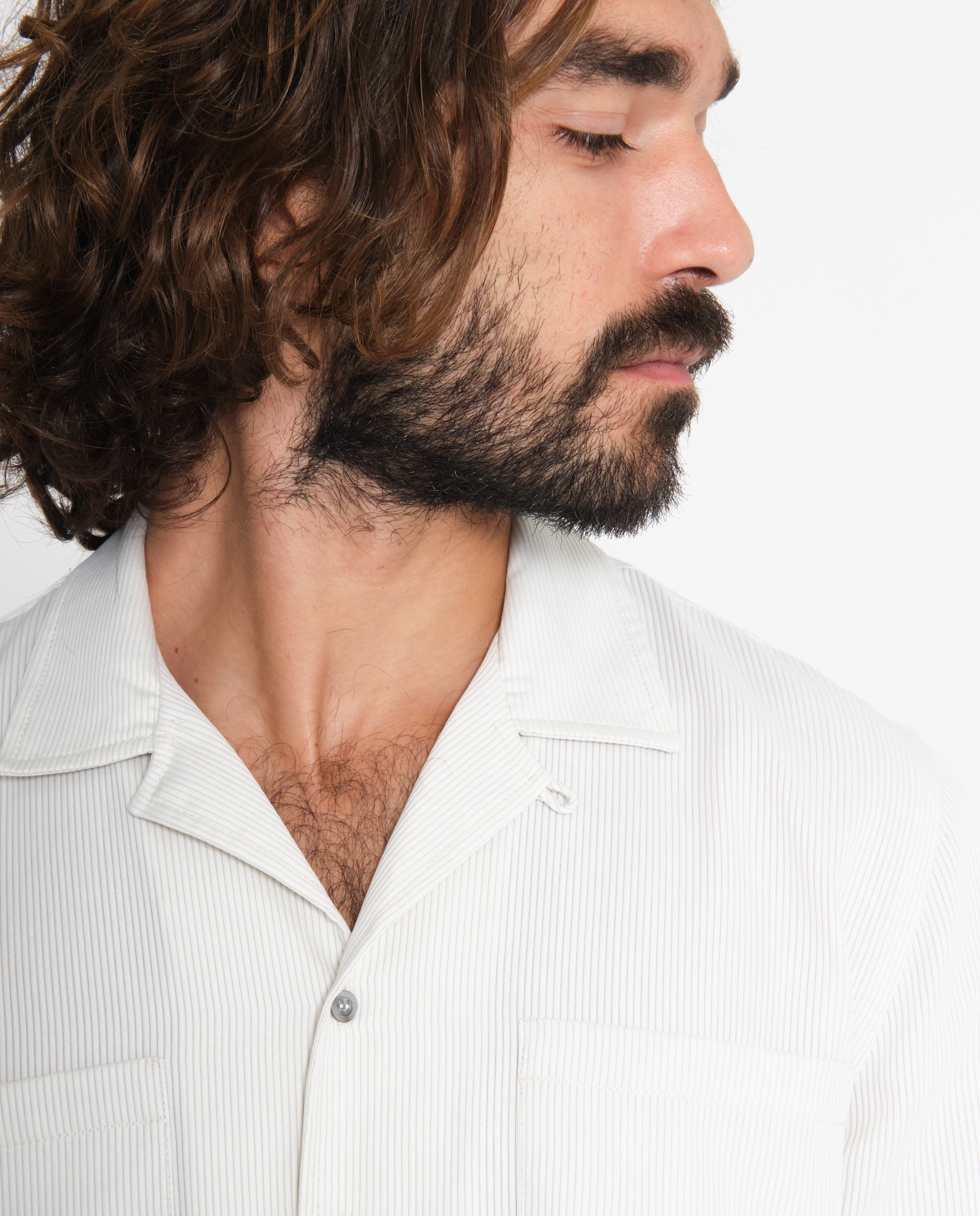 marché commun noyoco chemise barry coton upcyclé côtelé blanc éco-responsable