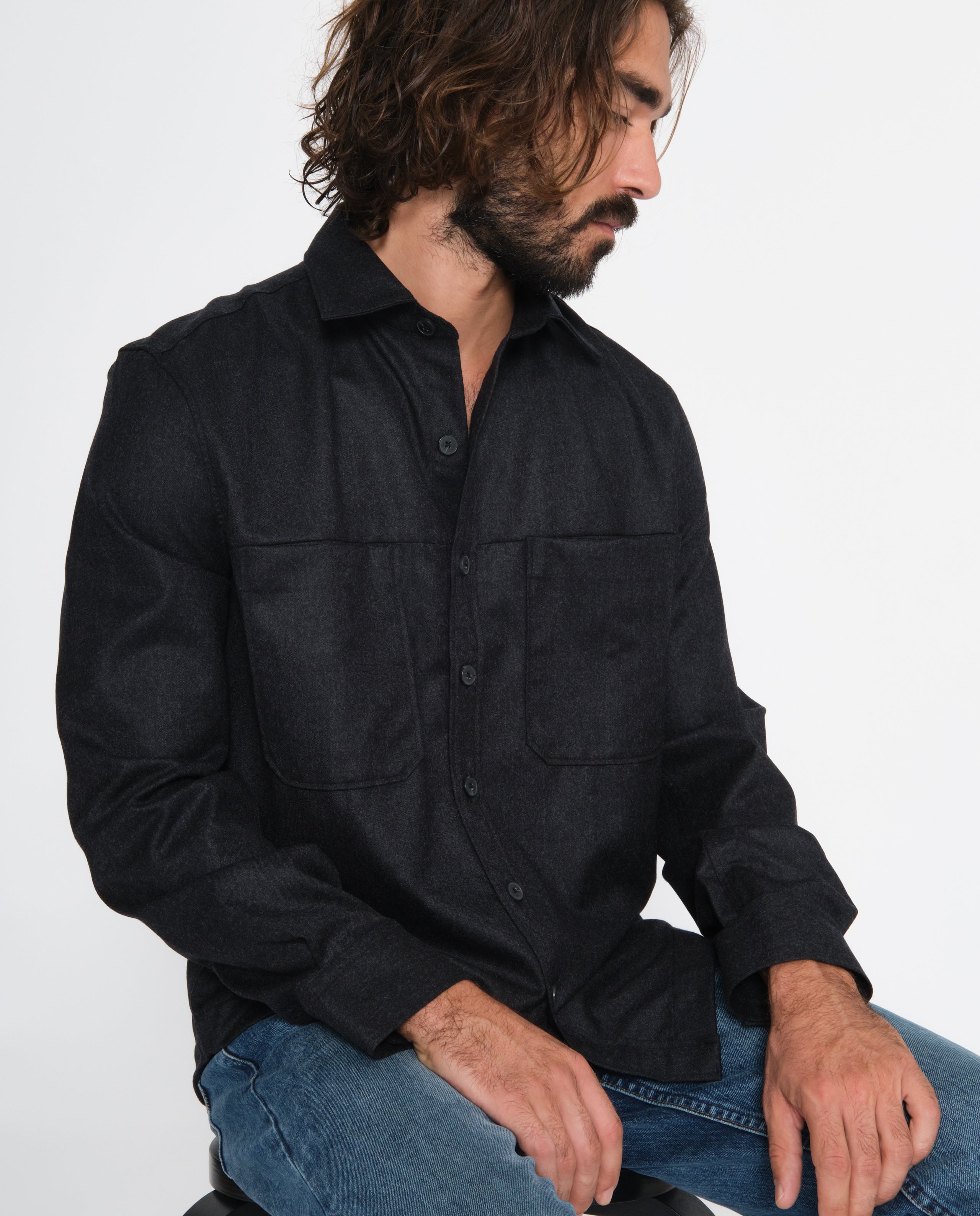 marché commun noyoco chemise ottawa eco-responsable éthique gris anthracite