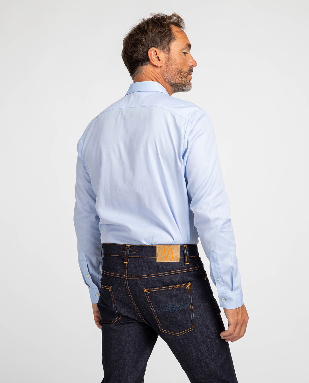 marché commun noyoco chemise homme éco-responsable coton upcyclé bleue