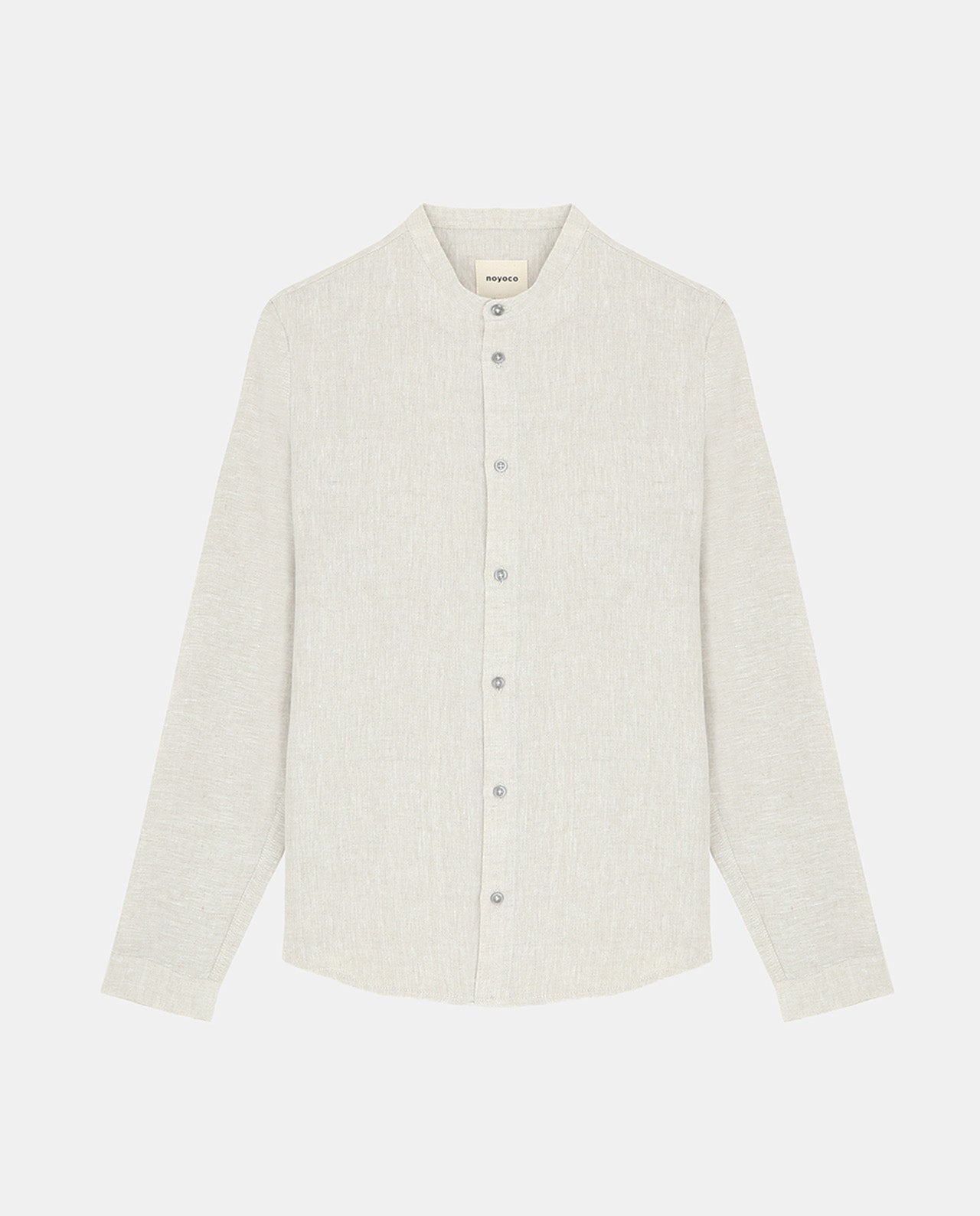 marché commun noyoco chemise homme lin co officier éco-responsable fabriquée en Europe écru