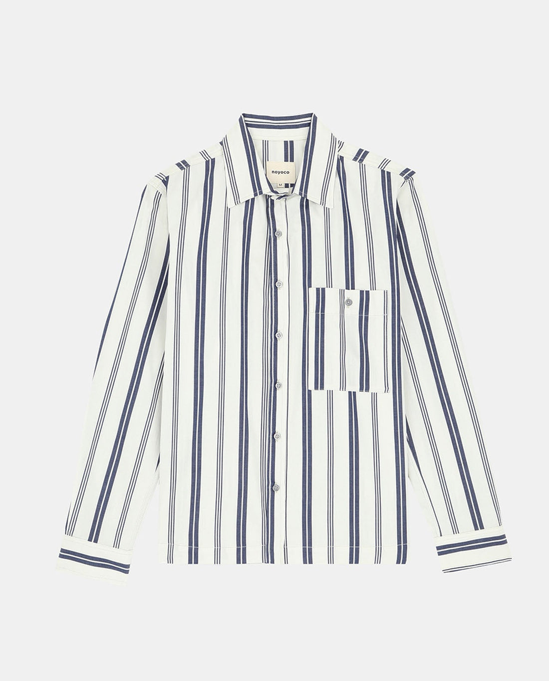 marché commun noyoco chemise coton biologique rayures bleu blanc