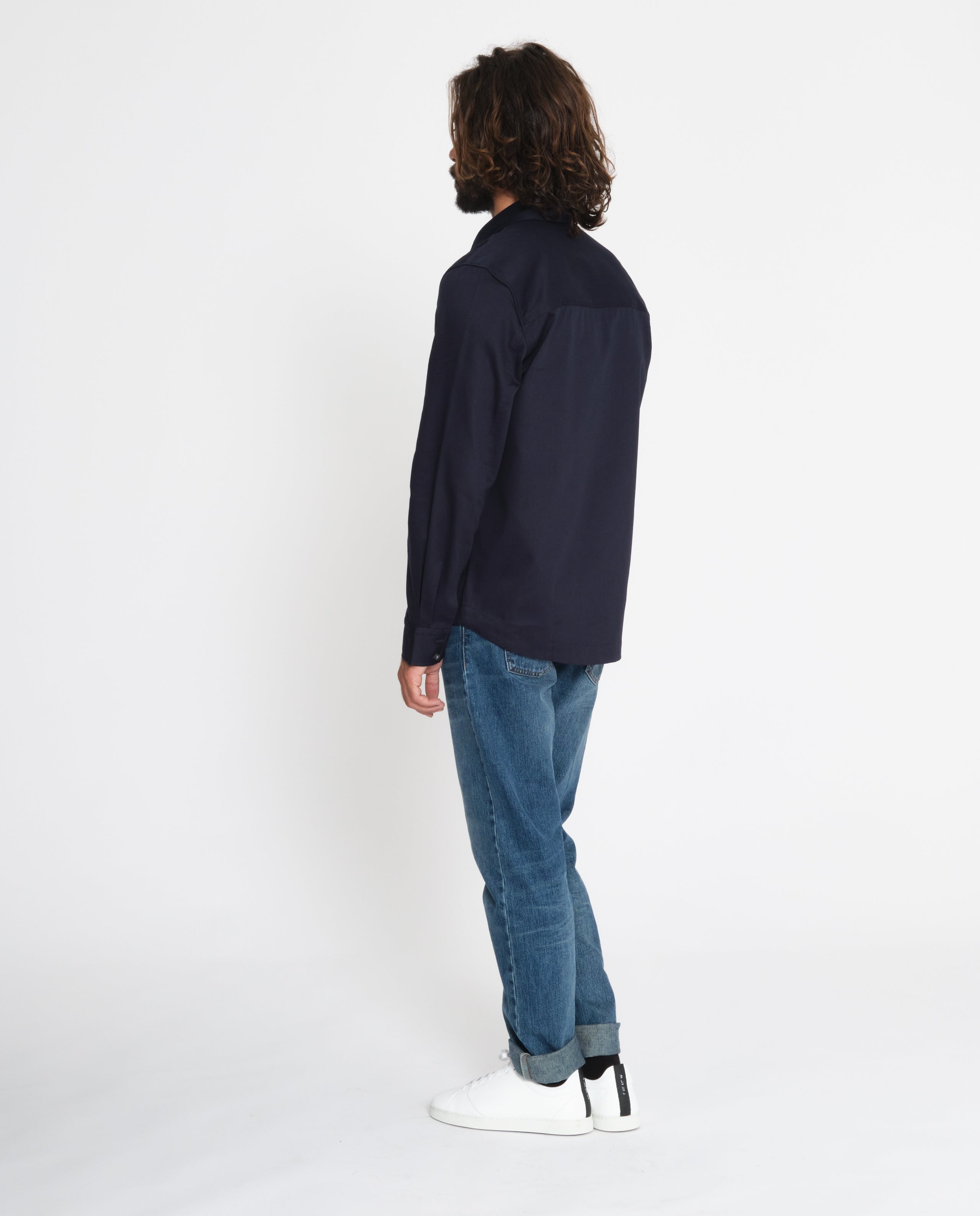 marché commun noyoco chemise homme coton biologique éco-responsable fabriquée en Europe bleu marine