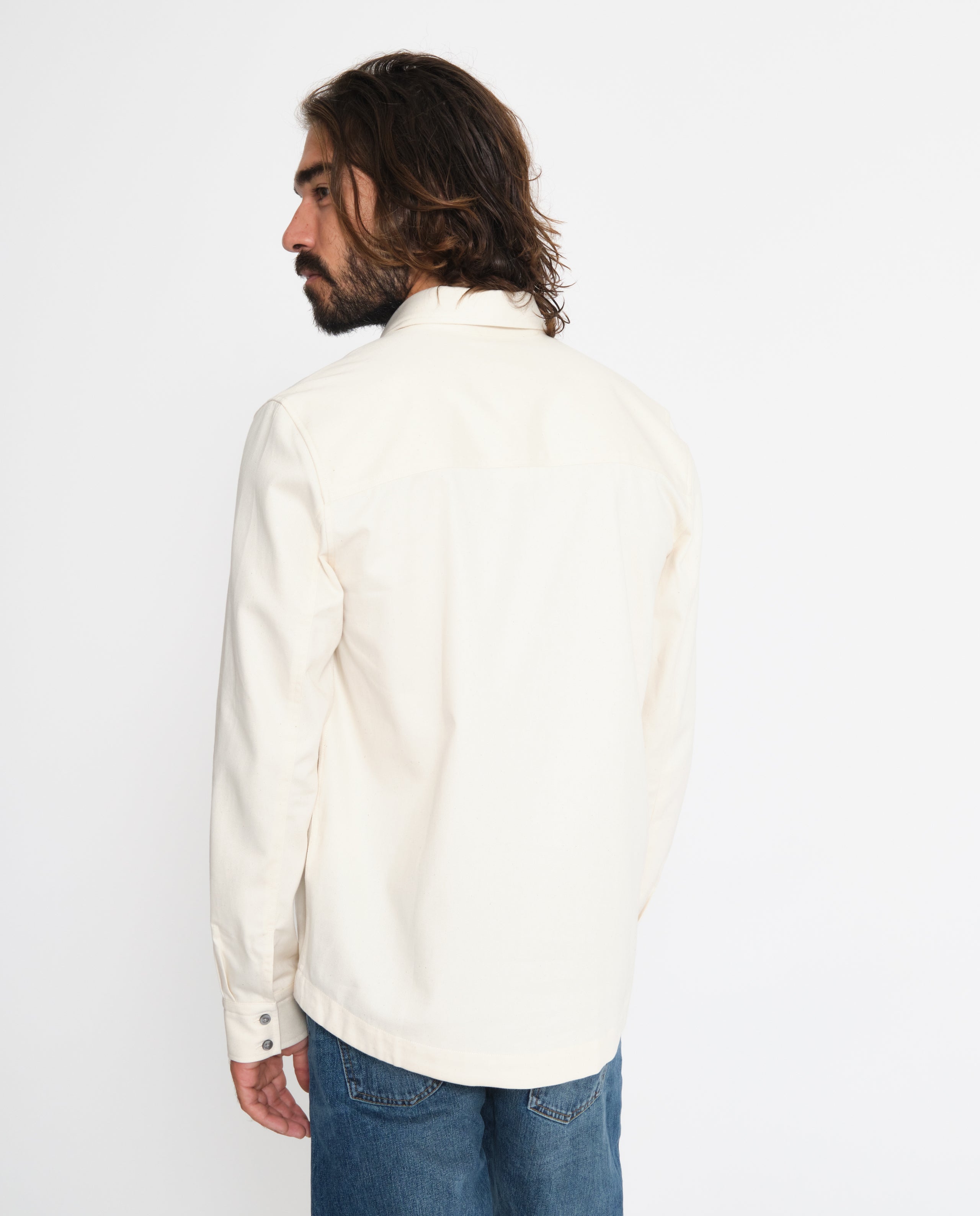 marché commun noyoco chemise homme coton biologique éco-responsable fabriquée en Europe écru