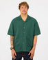 marché commun noyoco chemise homme manches courtes lin vert jade