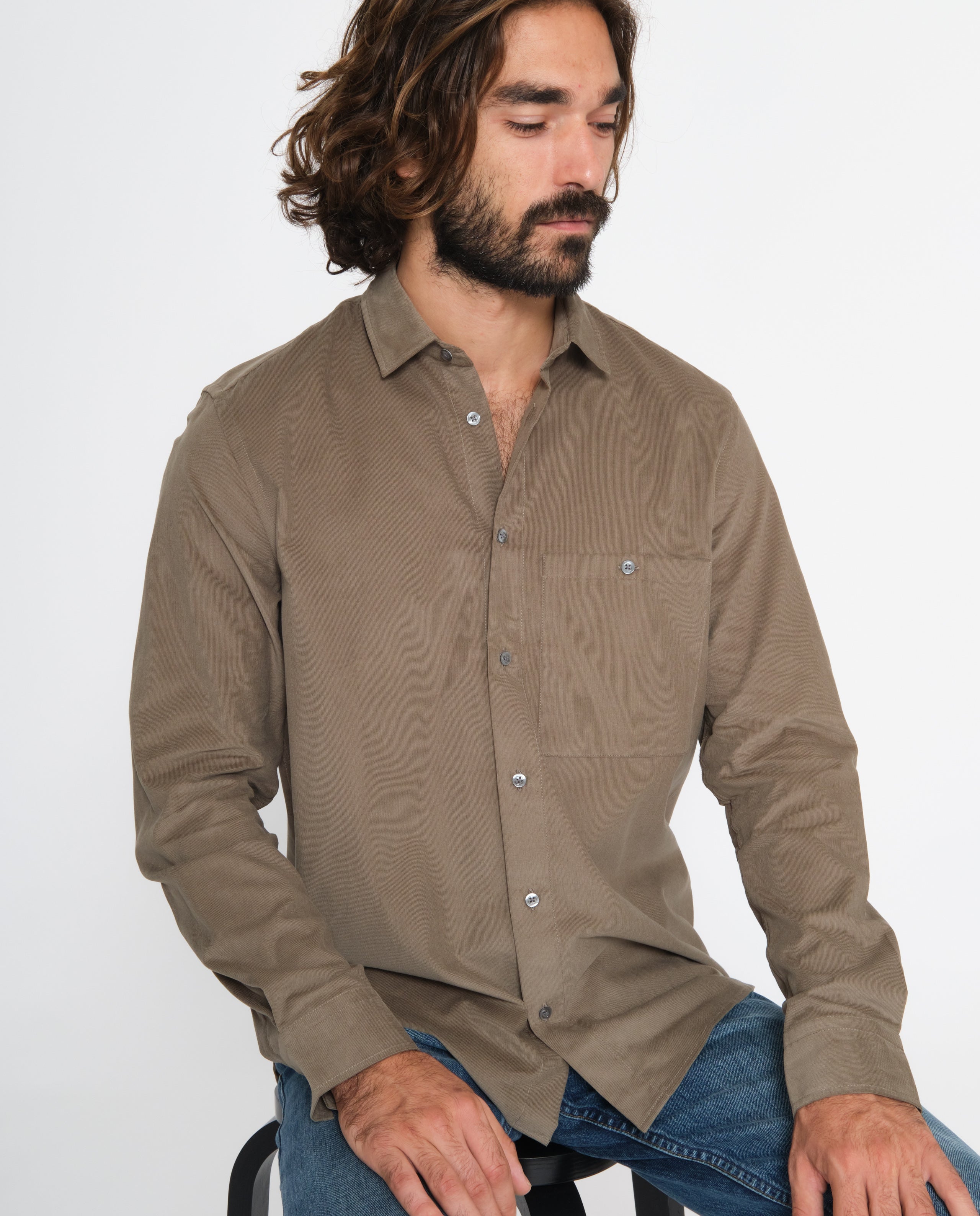 marché commun noyoco chemise curtis kaki coton biologique éco-responsable