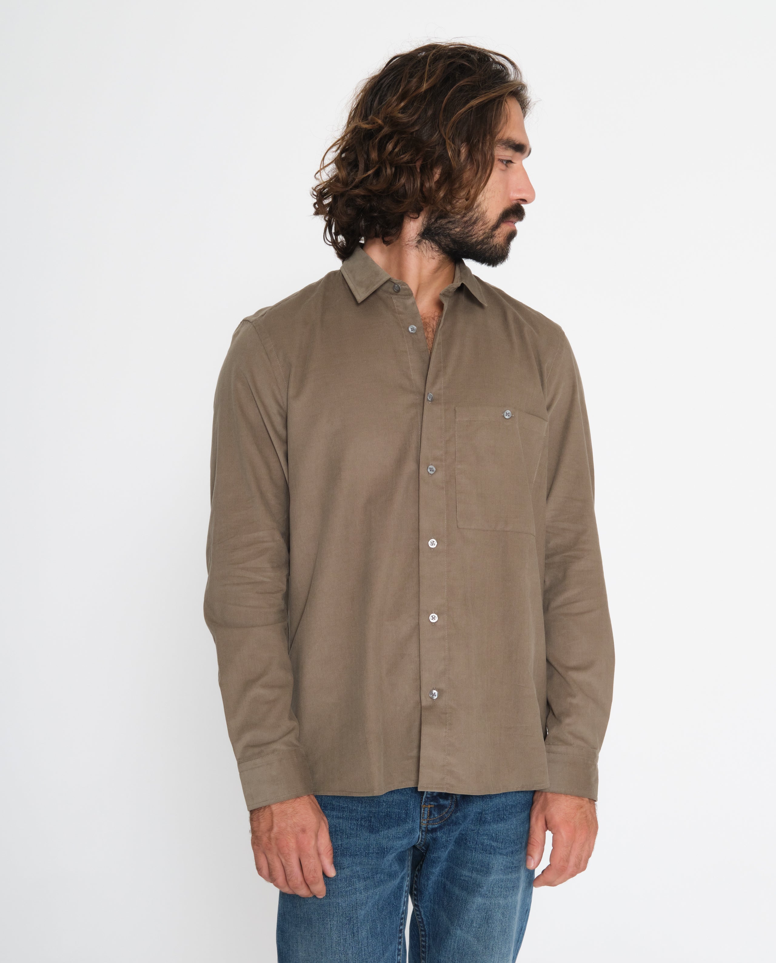 marché commun noyoco chemise curtis kaki coton biologique éco-responsable