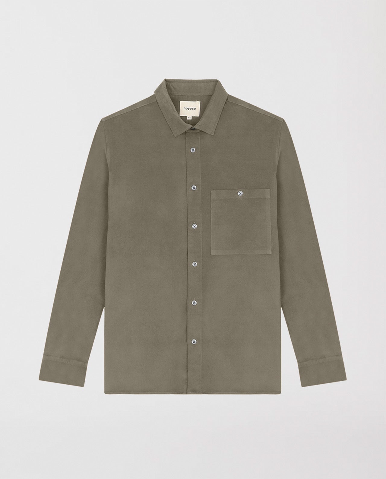 marché commun noyoco chemise femme velours côtelé biologique kaki