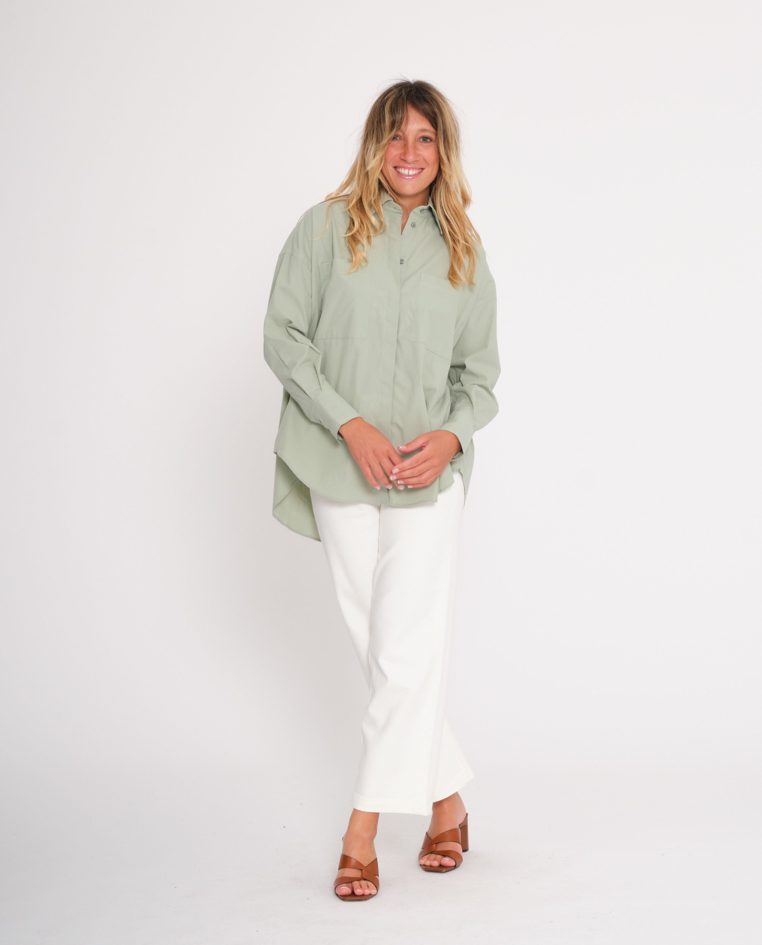 marché commun noyoco femme chemise bastia coton biologique vert d&