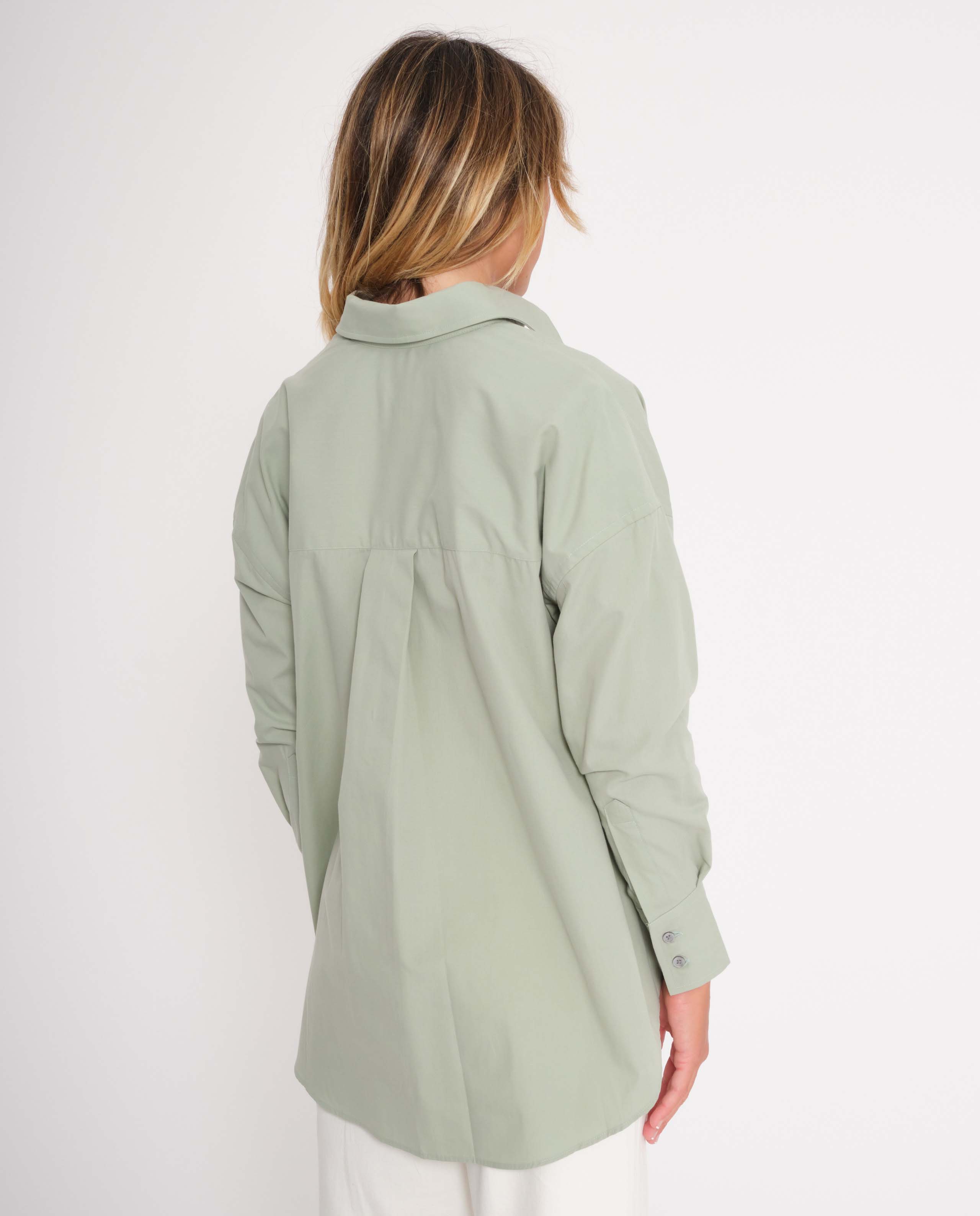 marché commun noyoco femme chemise bastia coton biologique vert d&