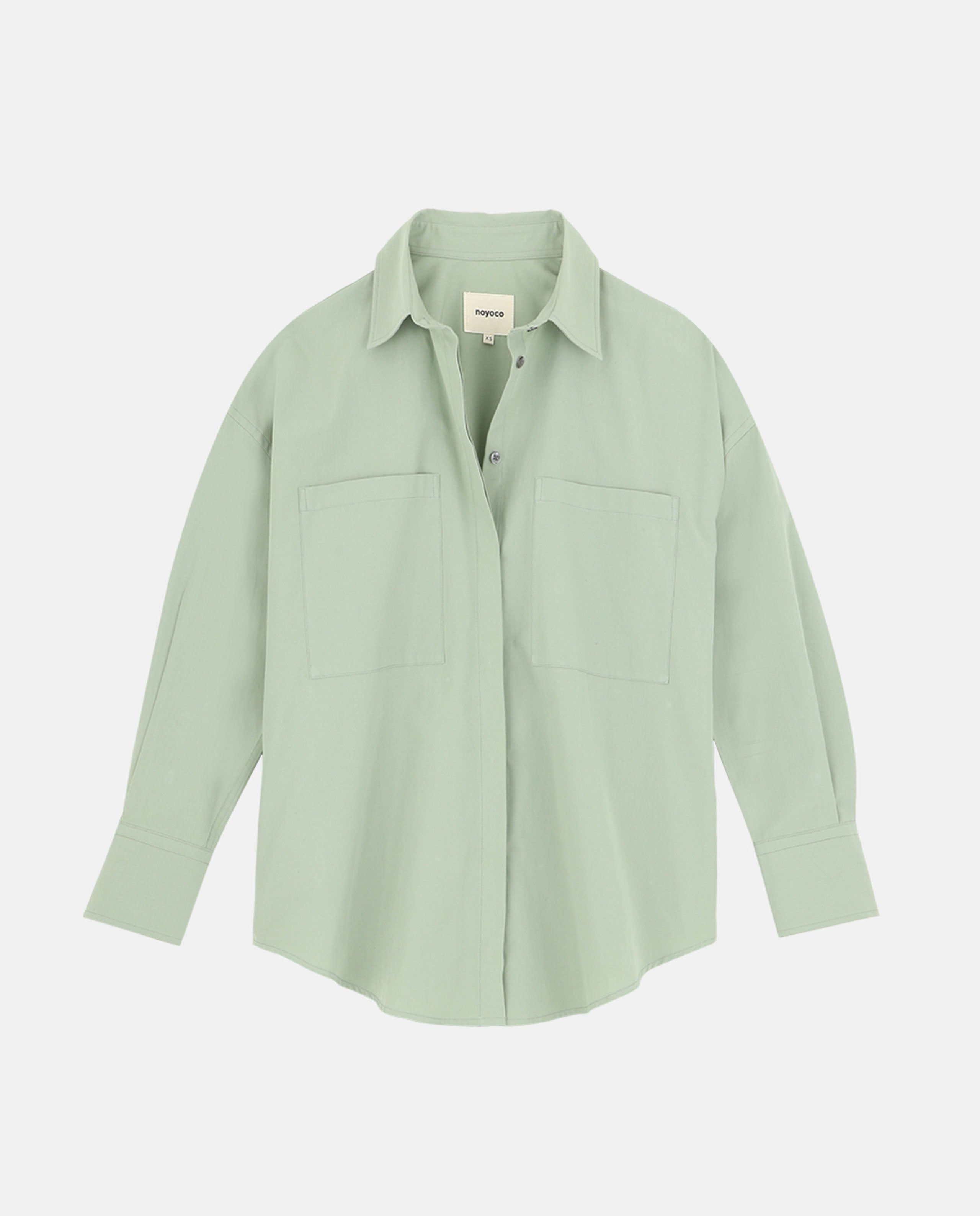 marché commun noyoco femme chemise bastia coton biologique vert d&