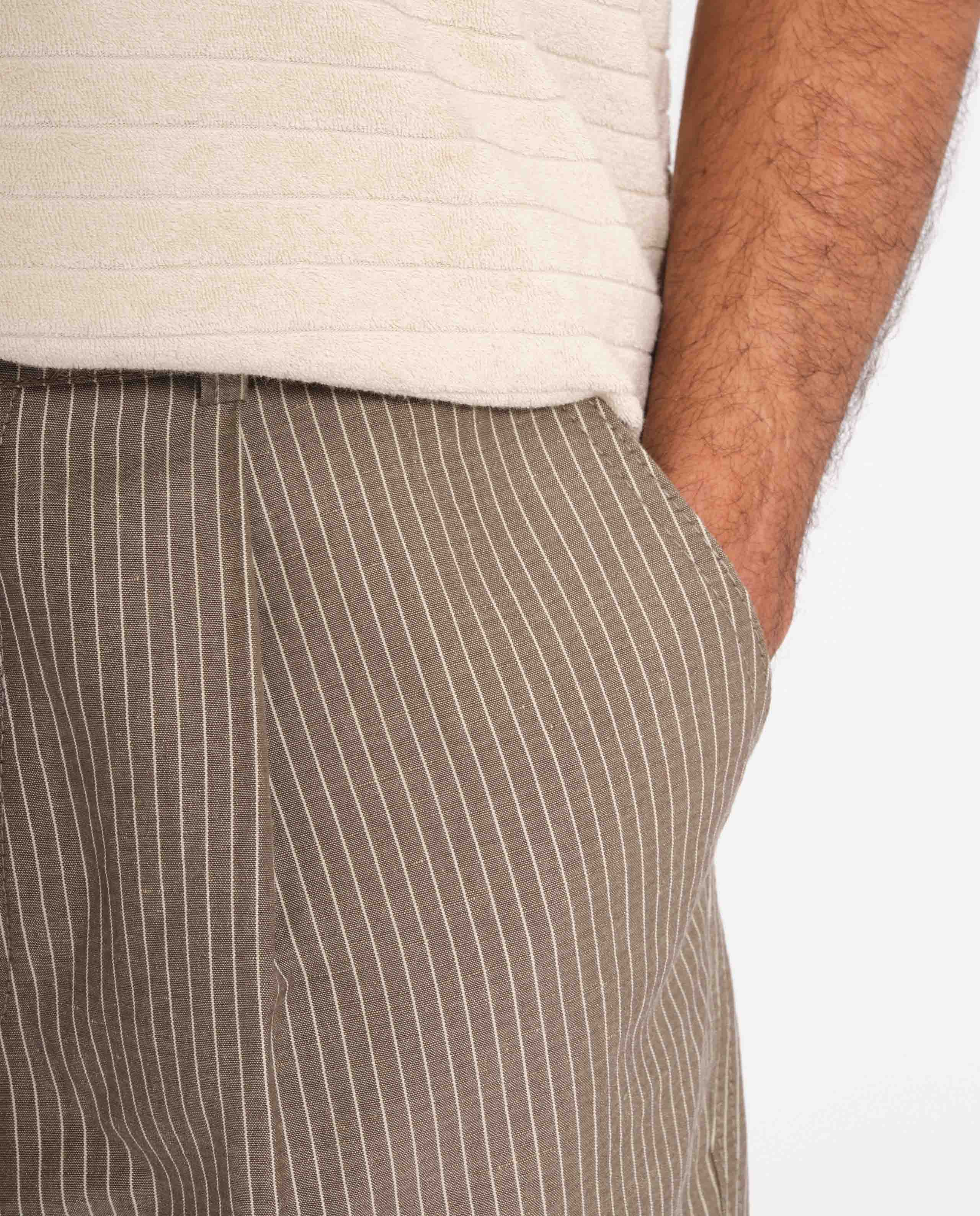 Short rayé en coton bio et recyclé