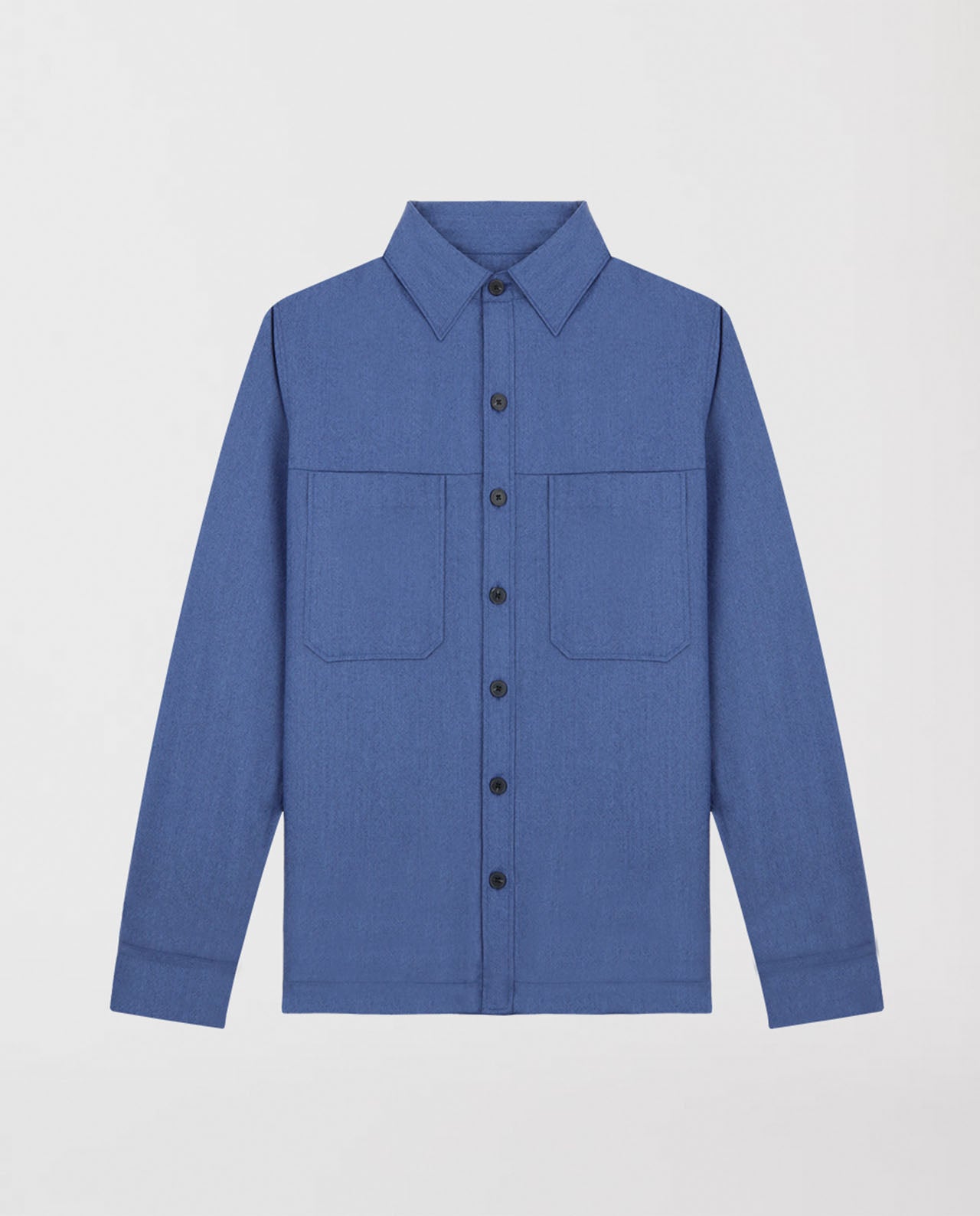 marche commun noyoco chemise ottawa laine vierge eco-responsable bleue