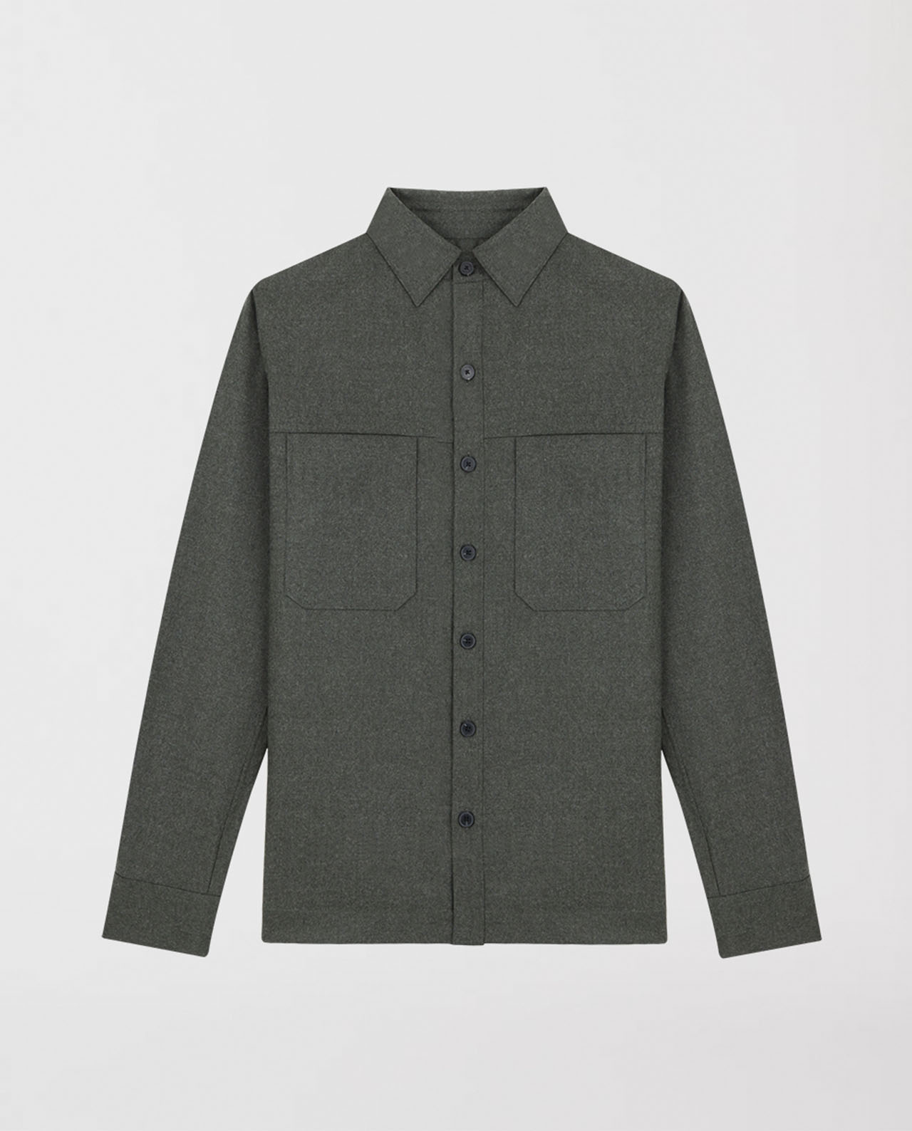 marché commun noyoco chemise ottawa laine vierge kaki eco-responsable