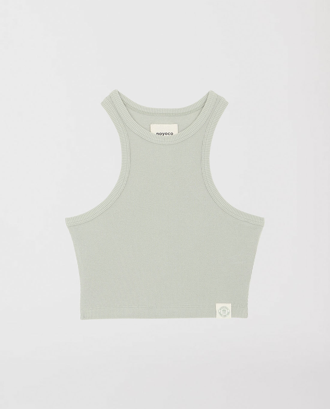 marché commun noyoco tank top coton biologique côtelé femme éco-responsable sauge
