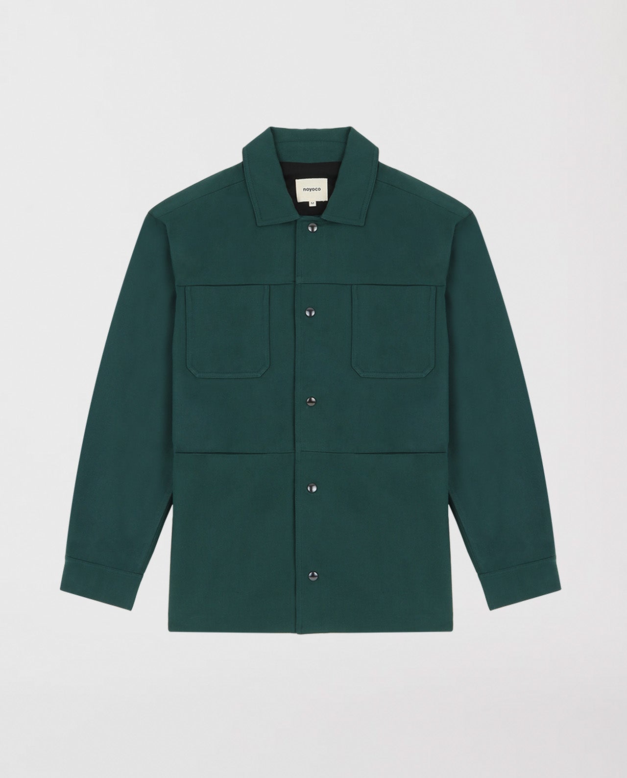 marché commun noyoco veste homme workwear travail éco-responsable coton recyclé lin éco-responsable vert bouteille