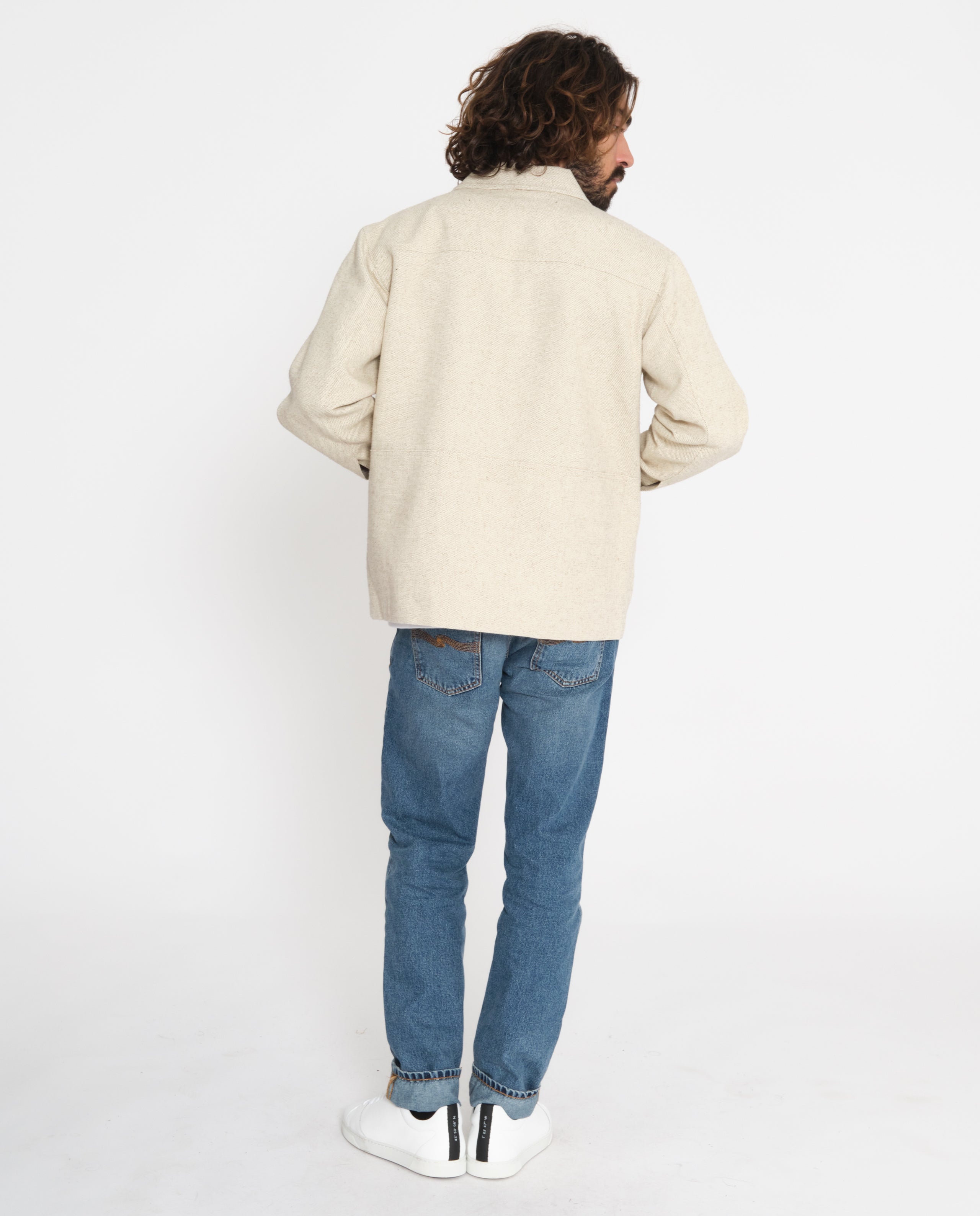 marché commun noyoco veste vancouver twill lin coton écru