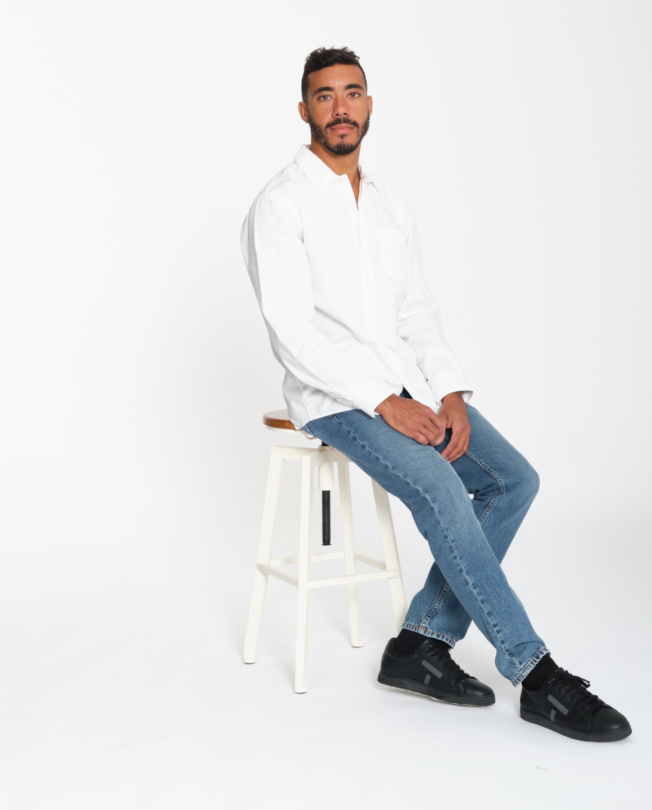 marché commun nudie jeans chemise blanche coton biologique homme