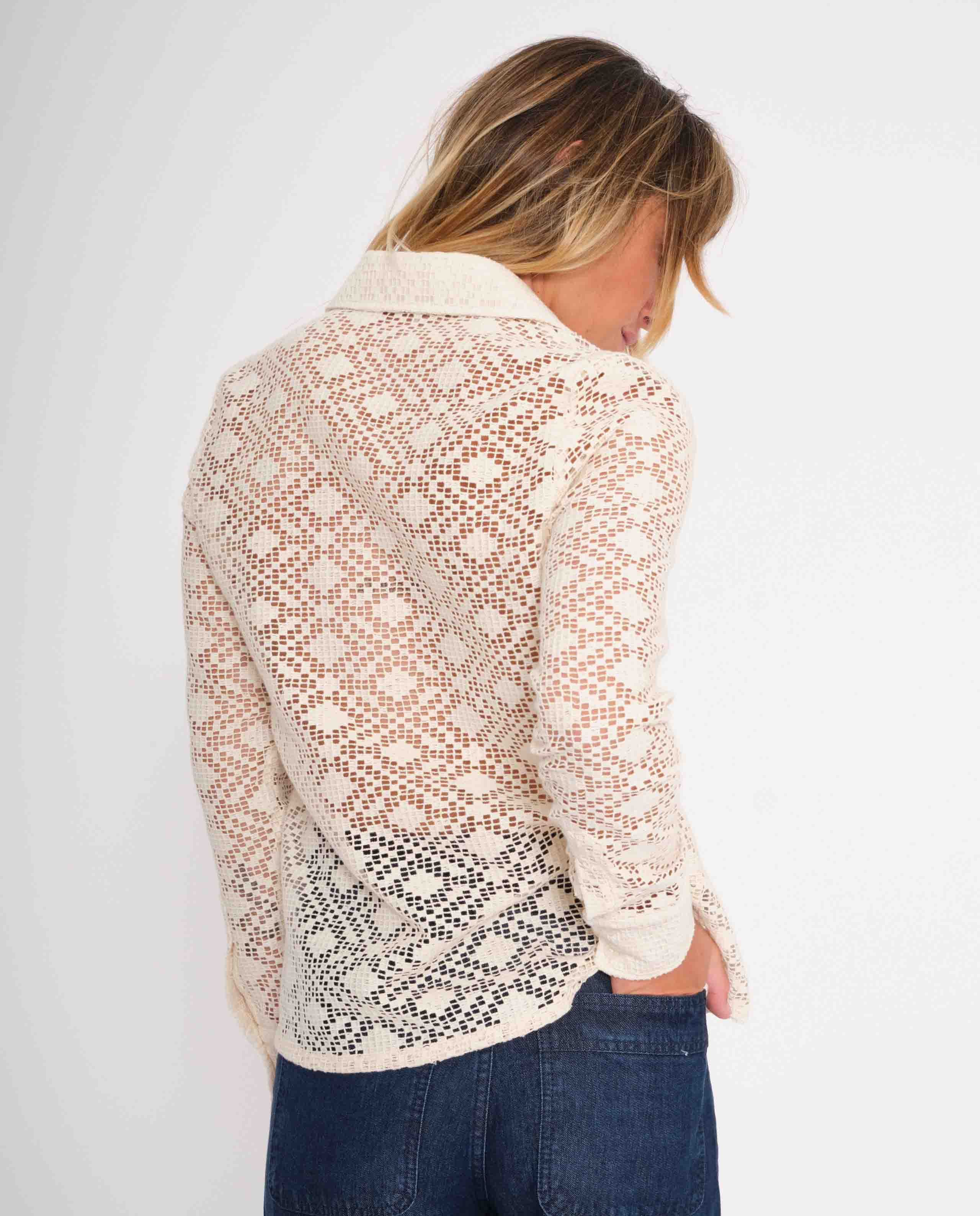 Chemise en dentelle bio et recyclée