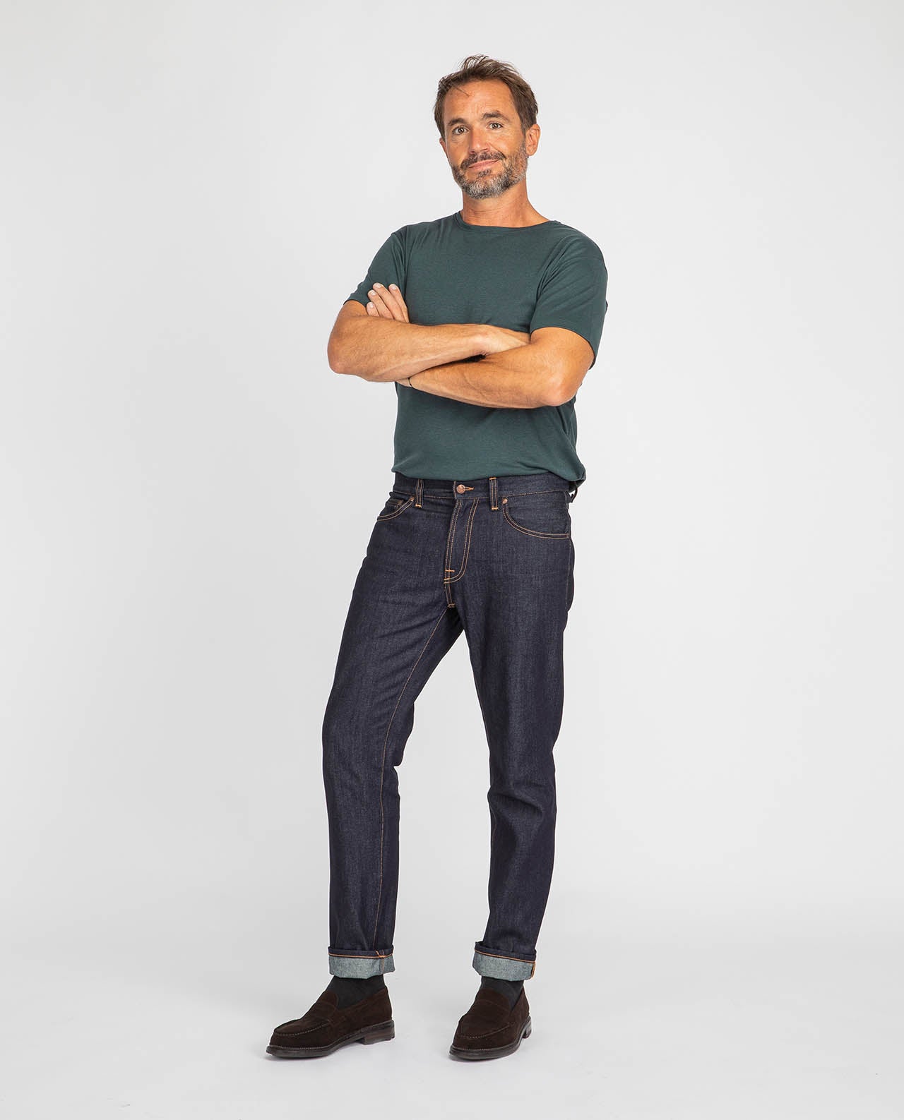 marché commun nudie jeans gritty jackson classic navy denim homme coton biologique éco-responsable éthique