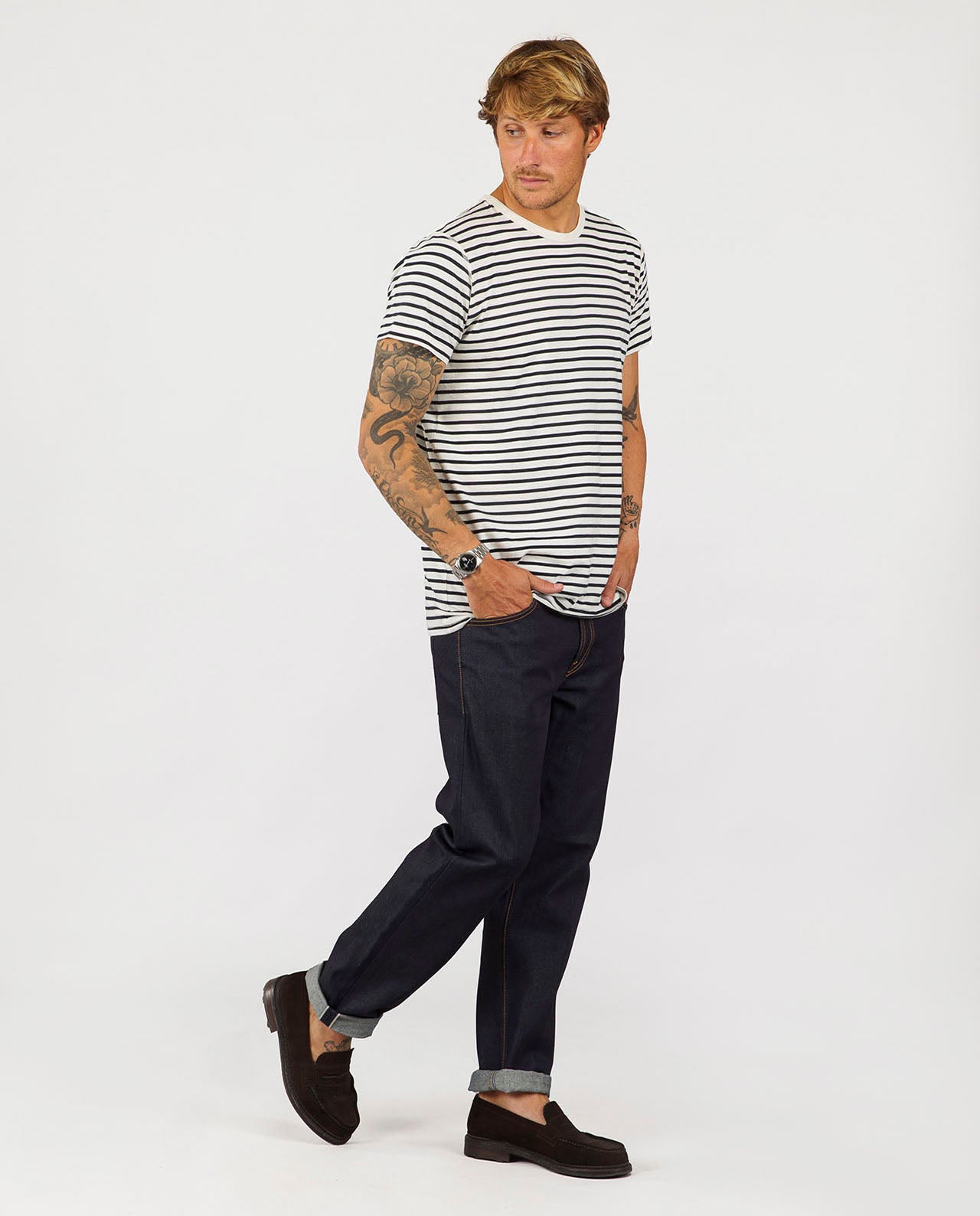 marché commun nudie jeans gritty jackson dry maze selvage denim brut italie coton biologique hommes droit éthique responsable durable vetements