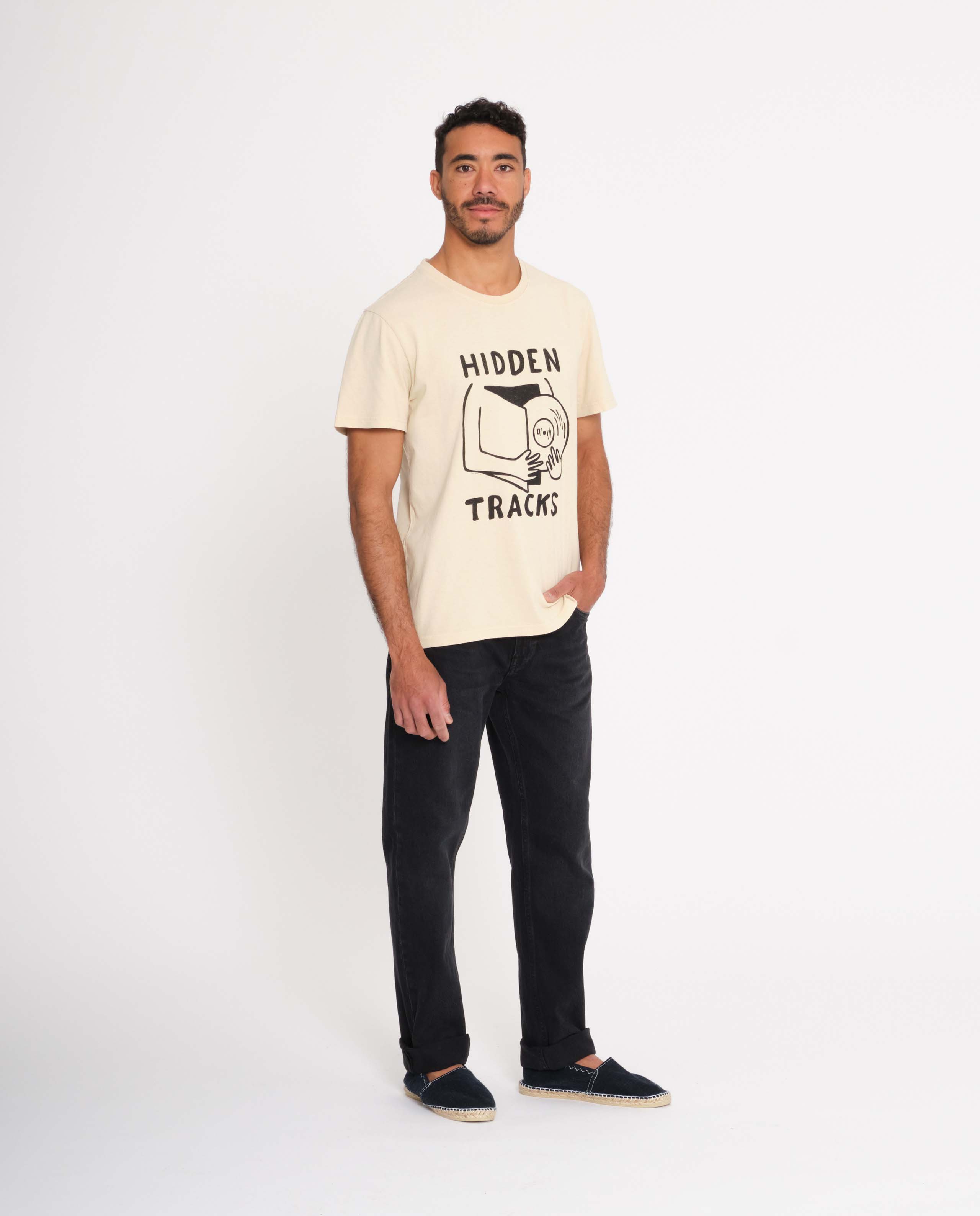 marché commun nudie jean homme denim coton recyclé gritty jackson worn circle noir délavé