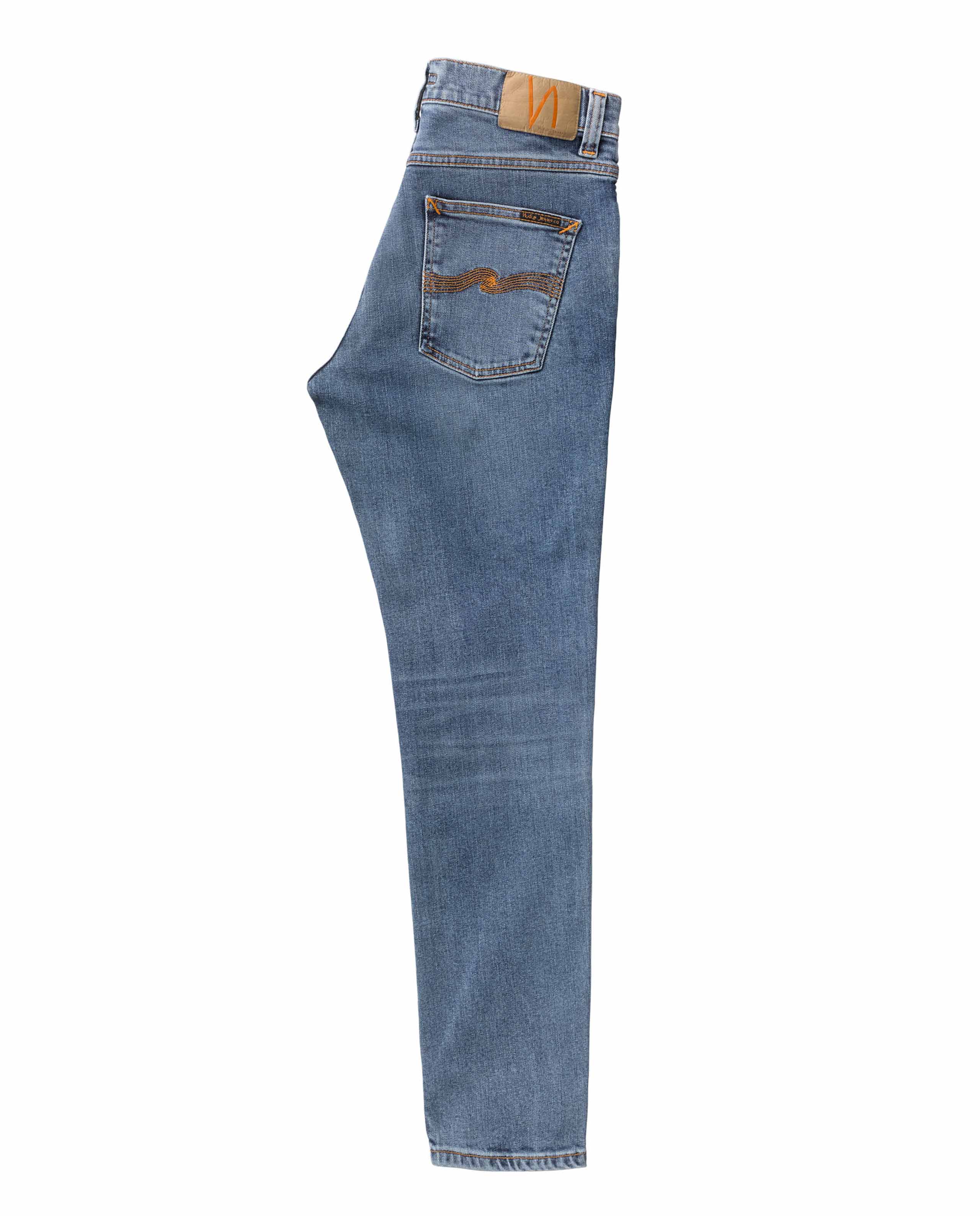 marché commun nudie jeans homme denim coton biologique lean dean lost orange