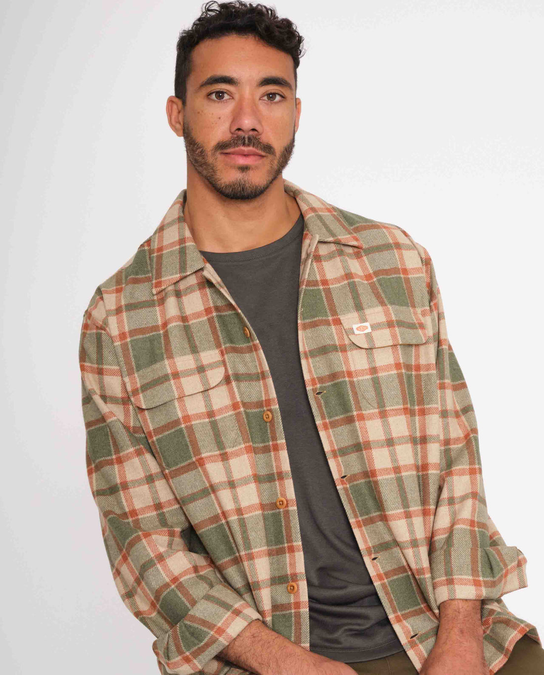 Surchemise à carreaux recyclée