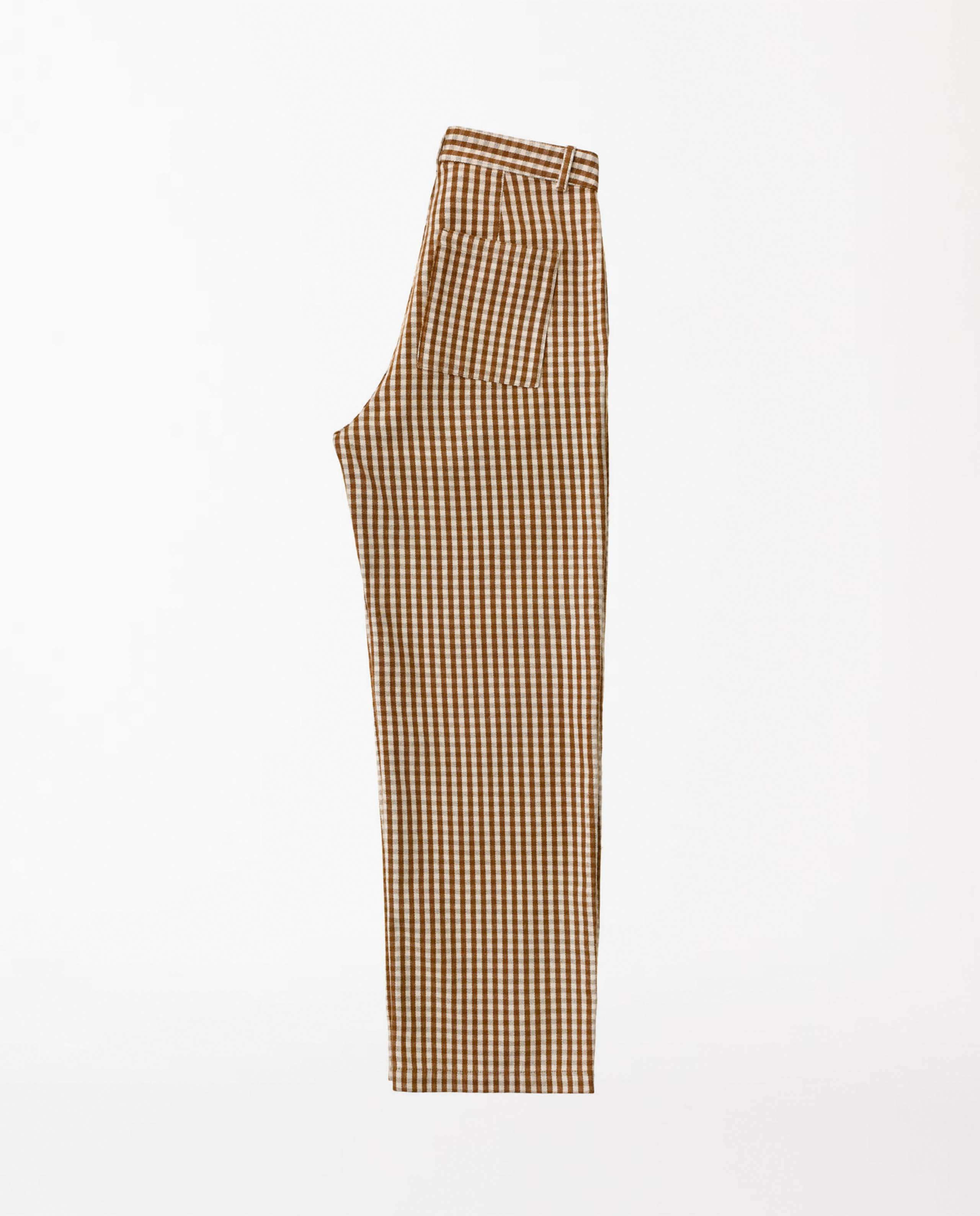 marché commun nudie jeans pantalon femme vichy coton bio
