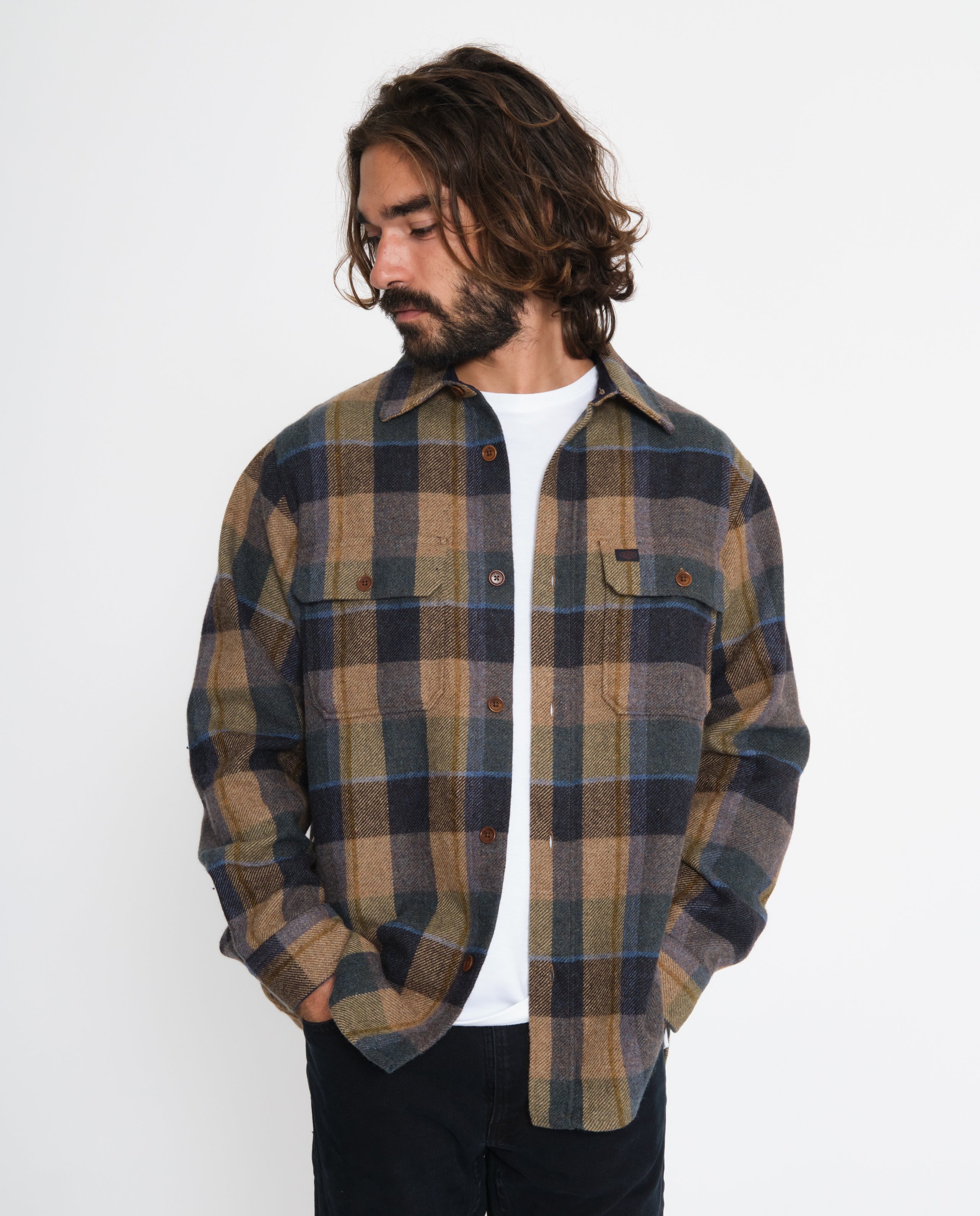 marché commun nudie jeans surchemise carreaux homme laine polyester recyclés eco-responsable