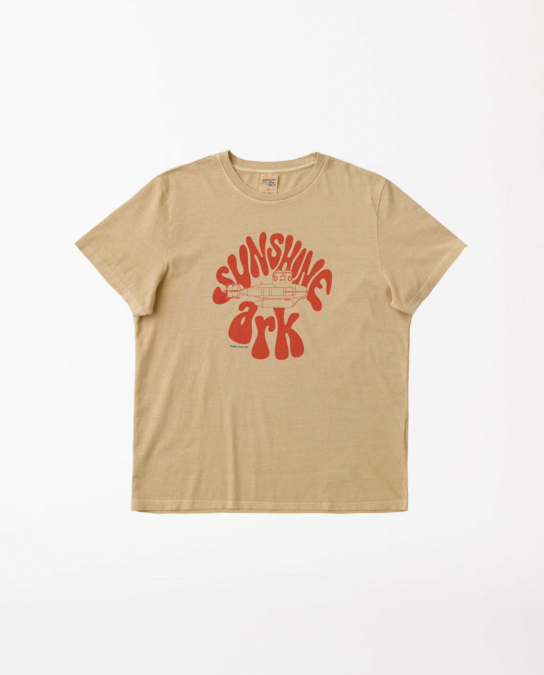 marché commun nudie jeans t-shirt homme éco-responsable coton biologique imprimé sunshine ark