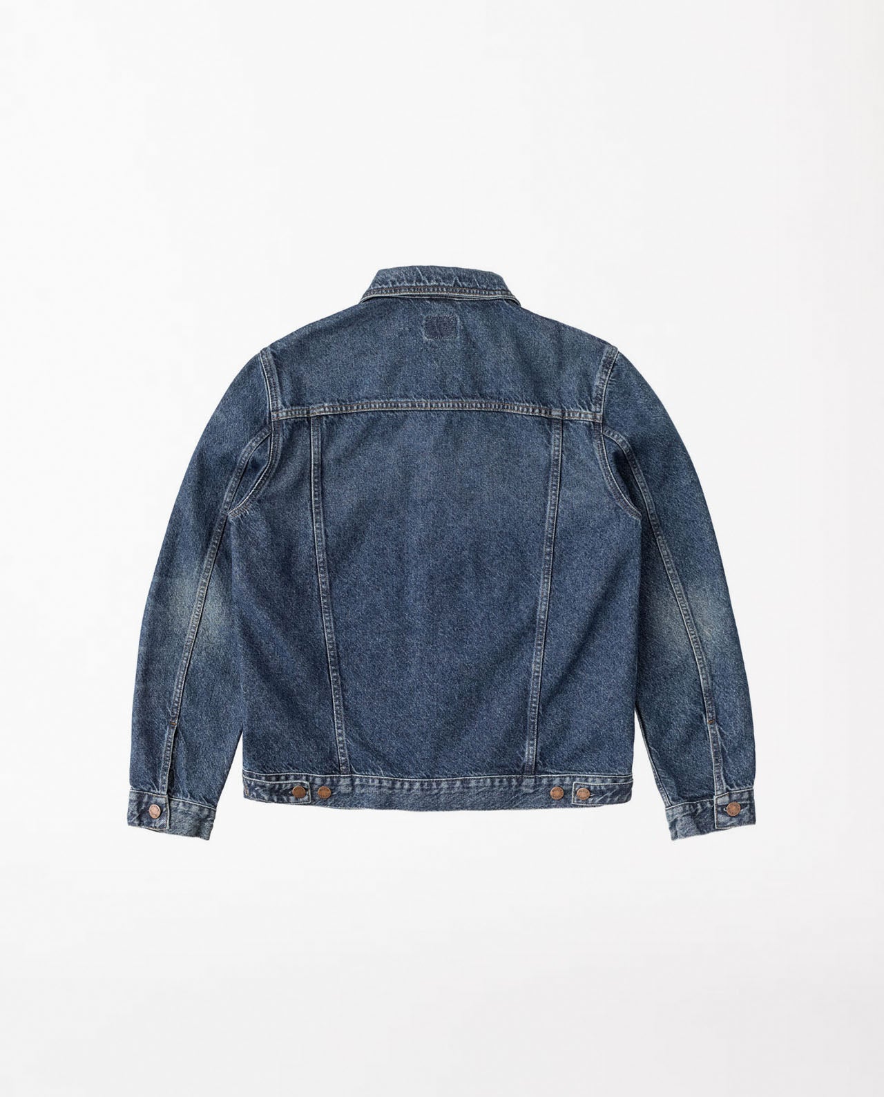 marché commun nudie jeans veste jean denim coton biologique bleue