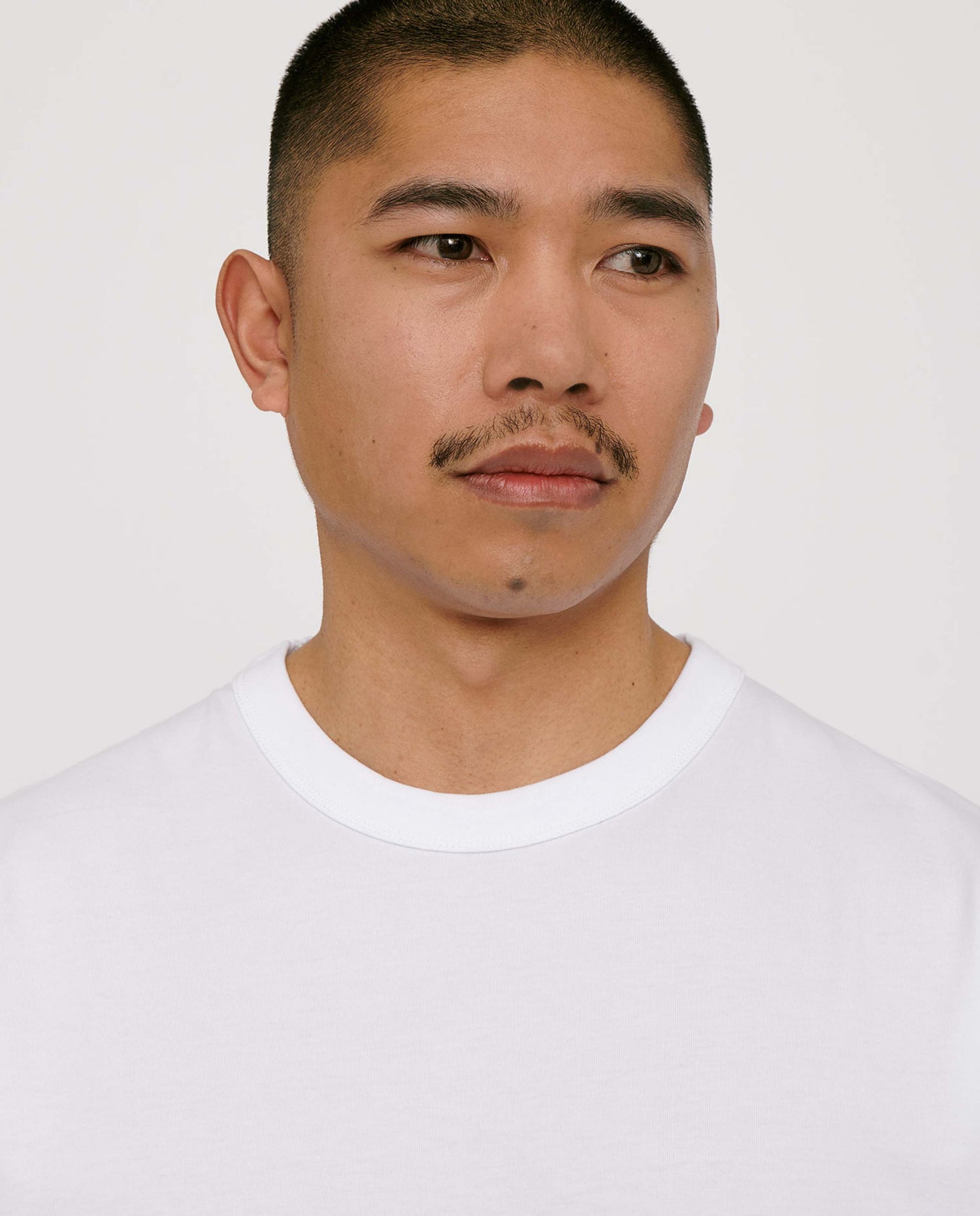 marché commun organic basics t-shirt boxy homme coton biologique blanc